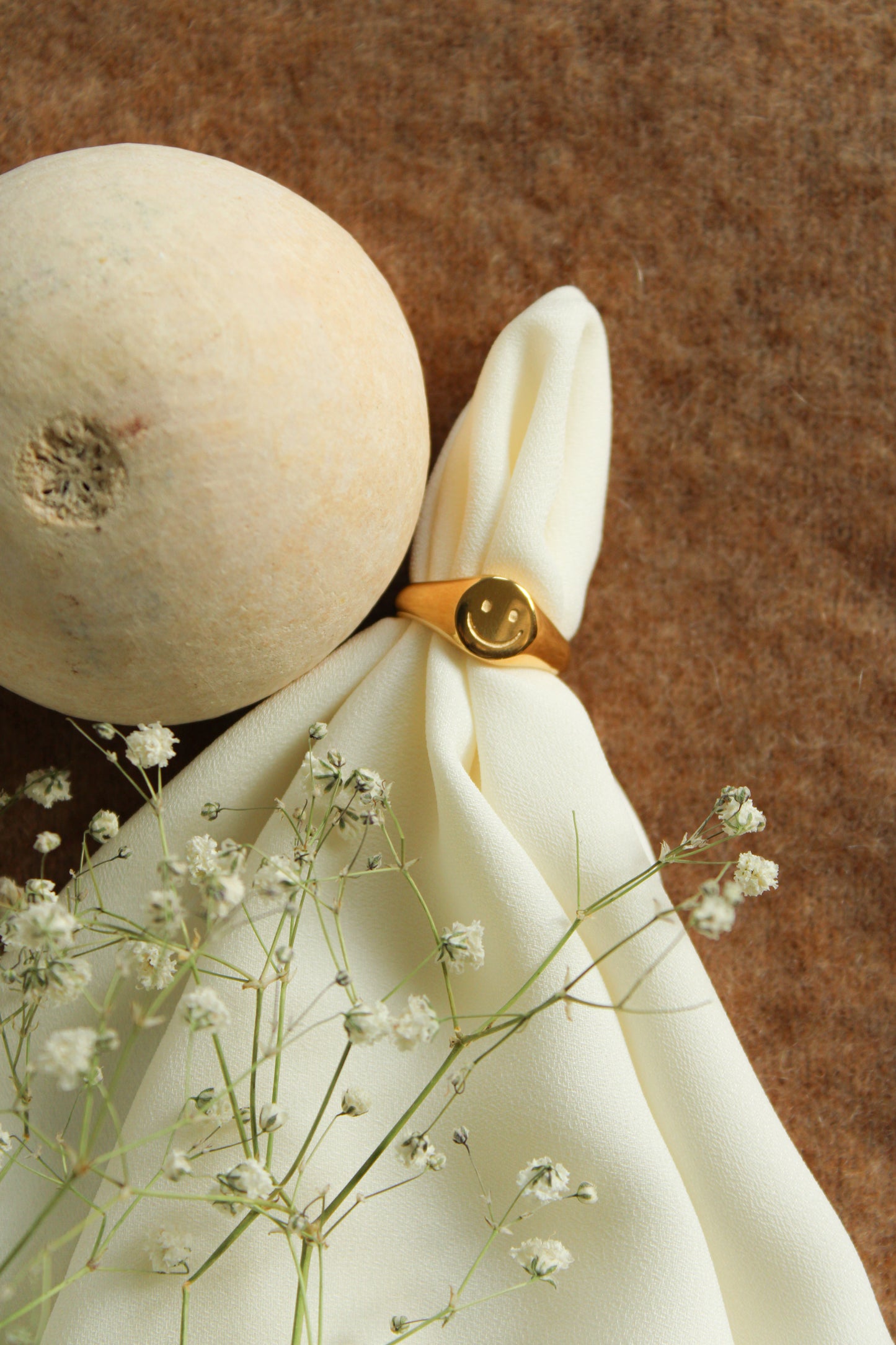 Smiley Signet Ring