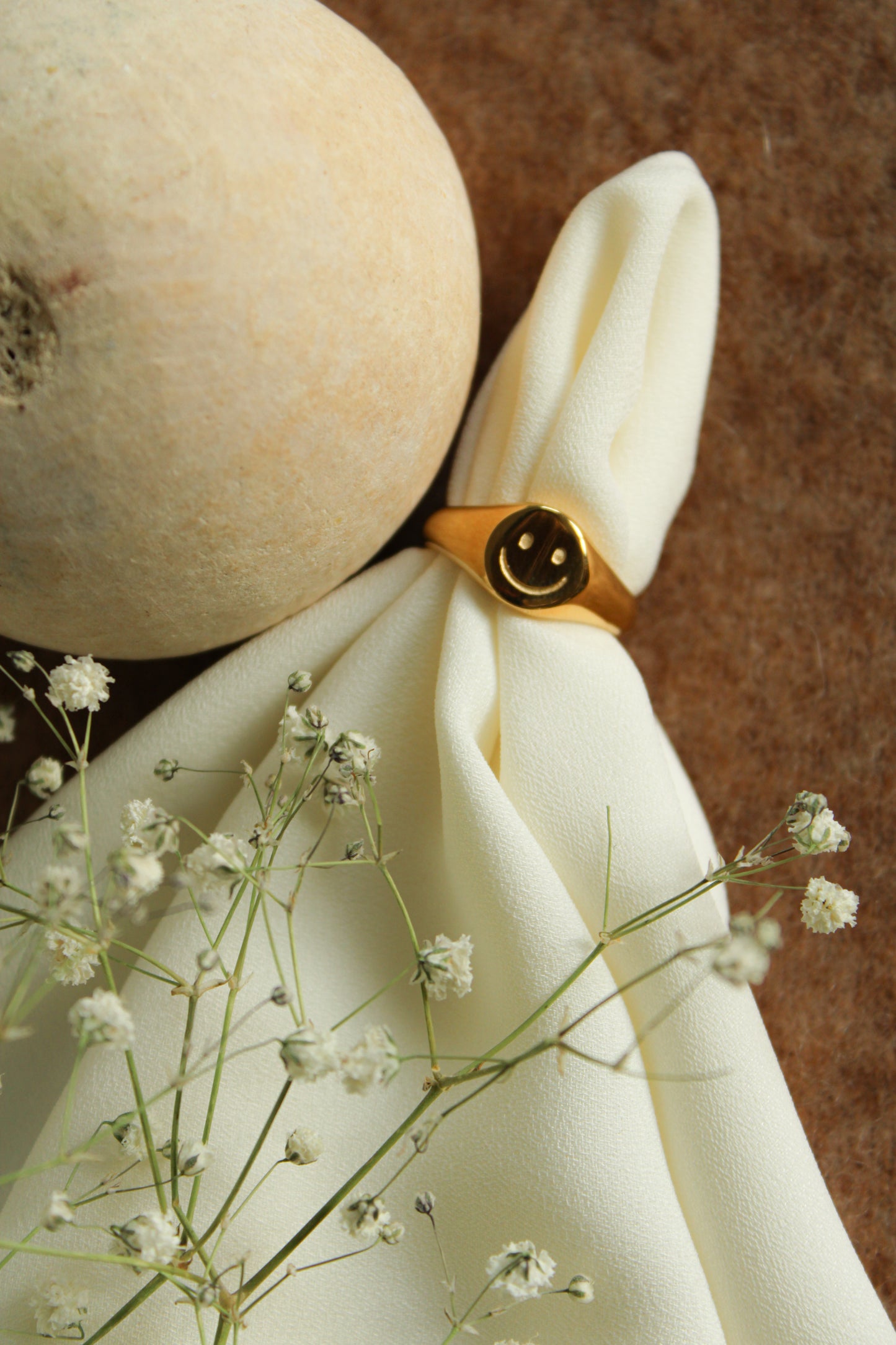 Smiley Signet Ring
