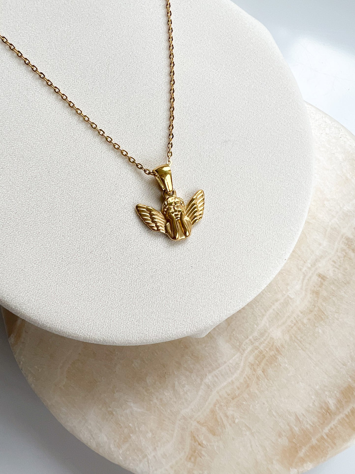 Cherub Pendant Necklace