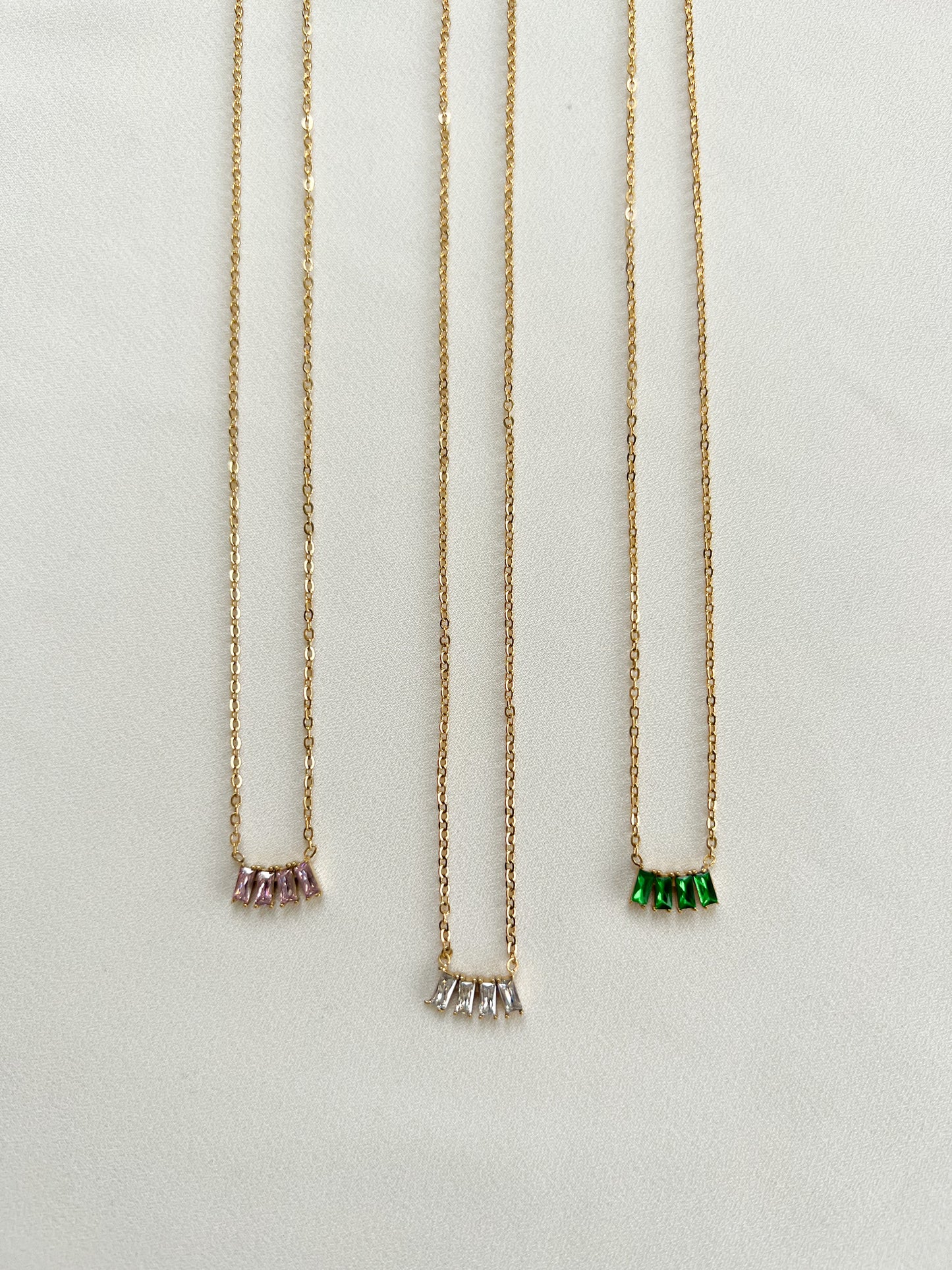 Baguette Necklace