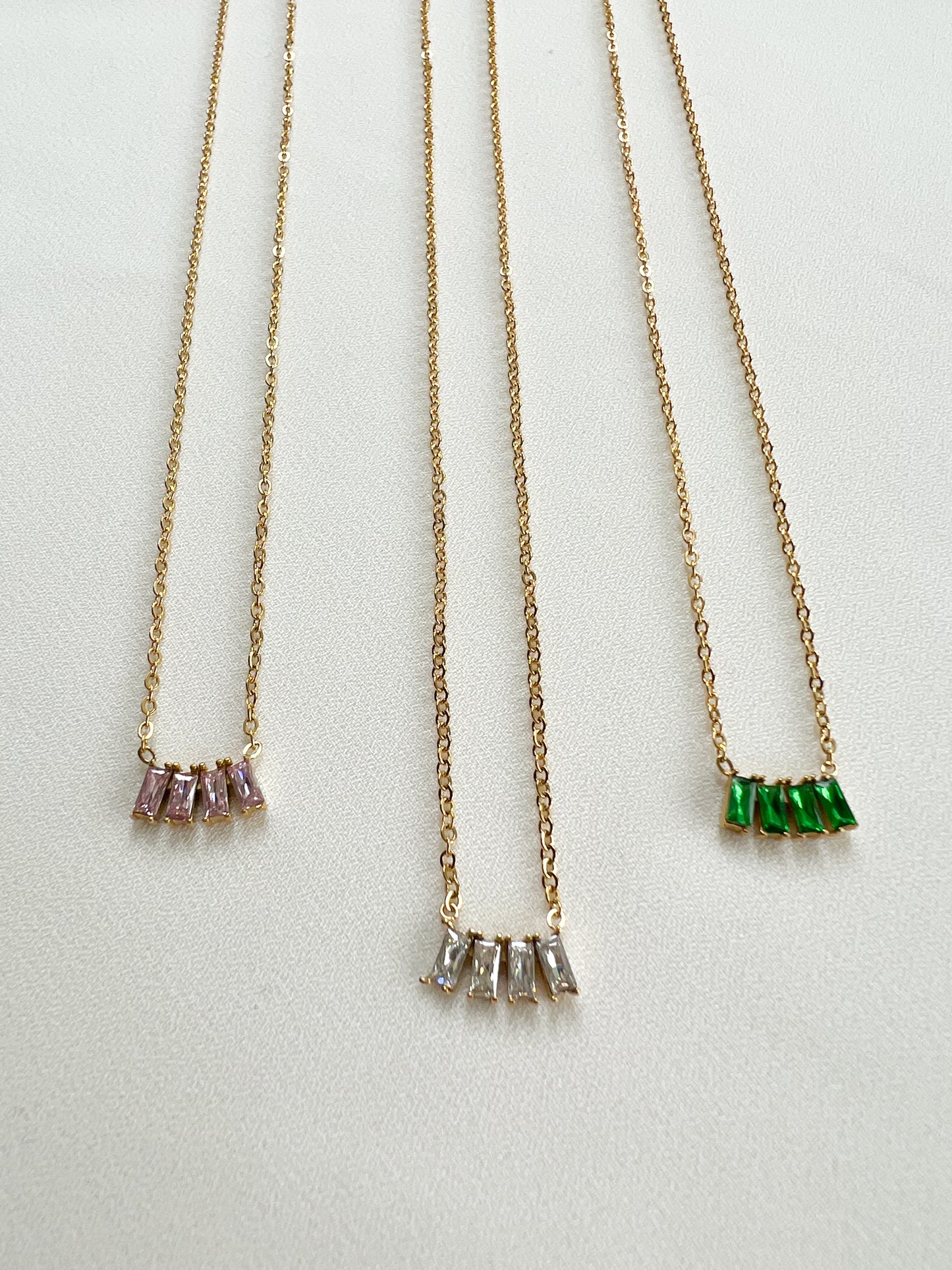 Baguette Necklace