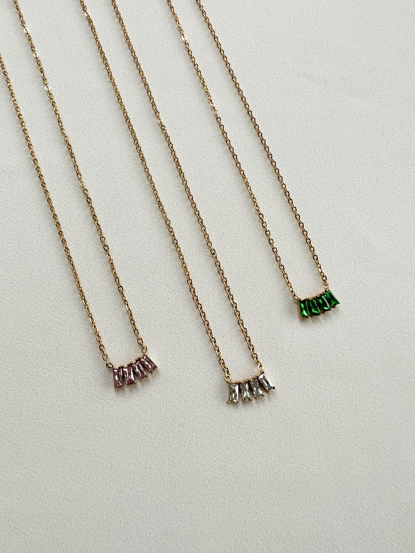 Baguette Necklace