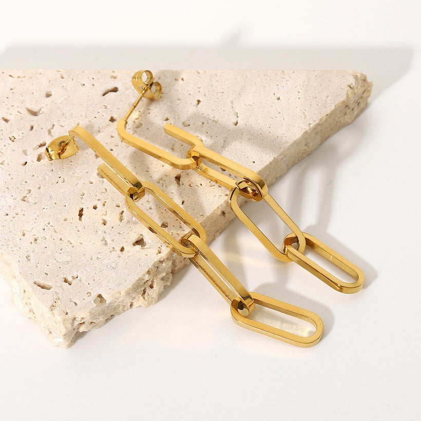 Paperclip Dangle Earrings