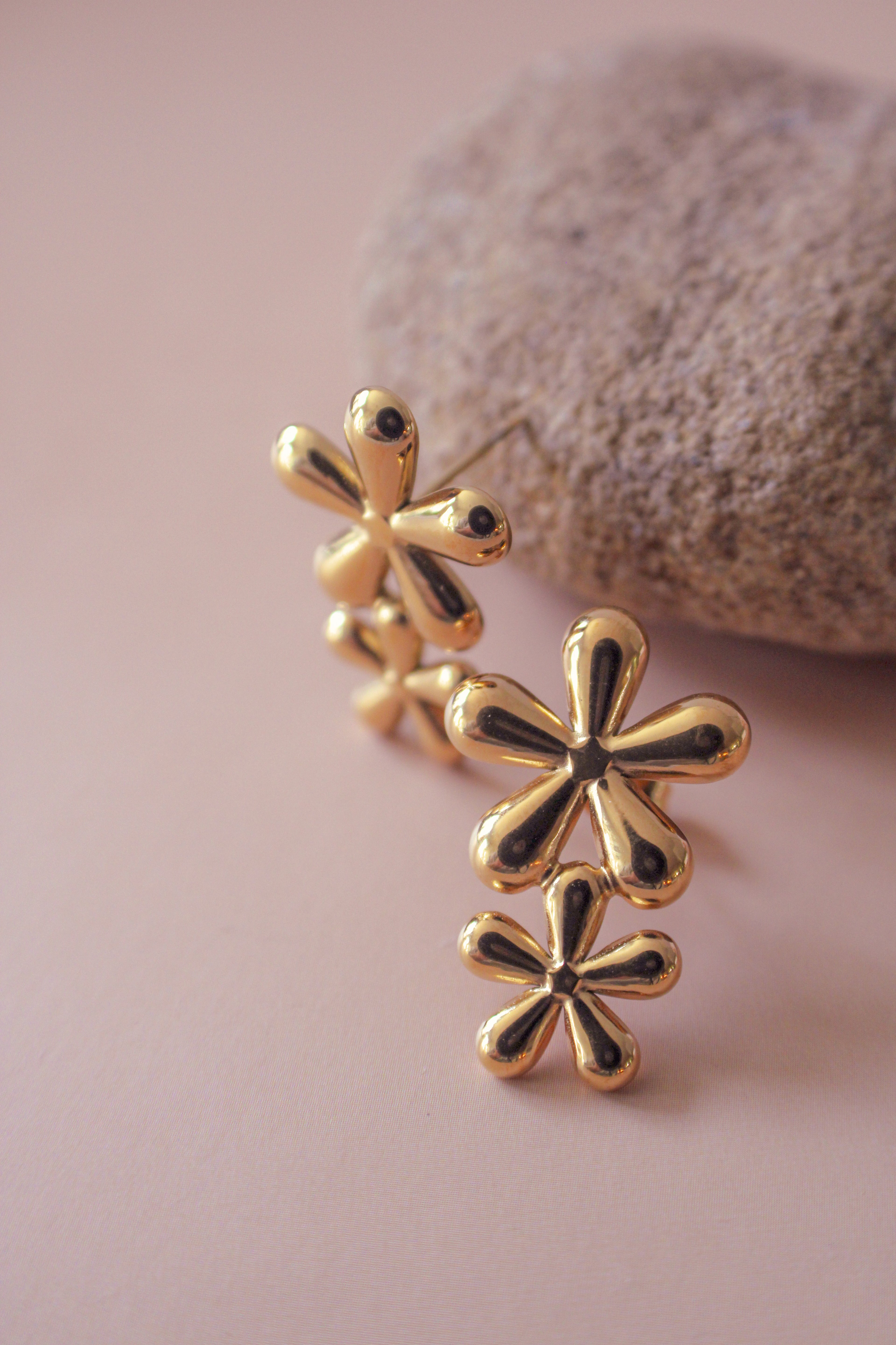 Double Daisy Dangles