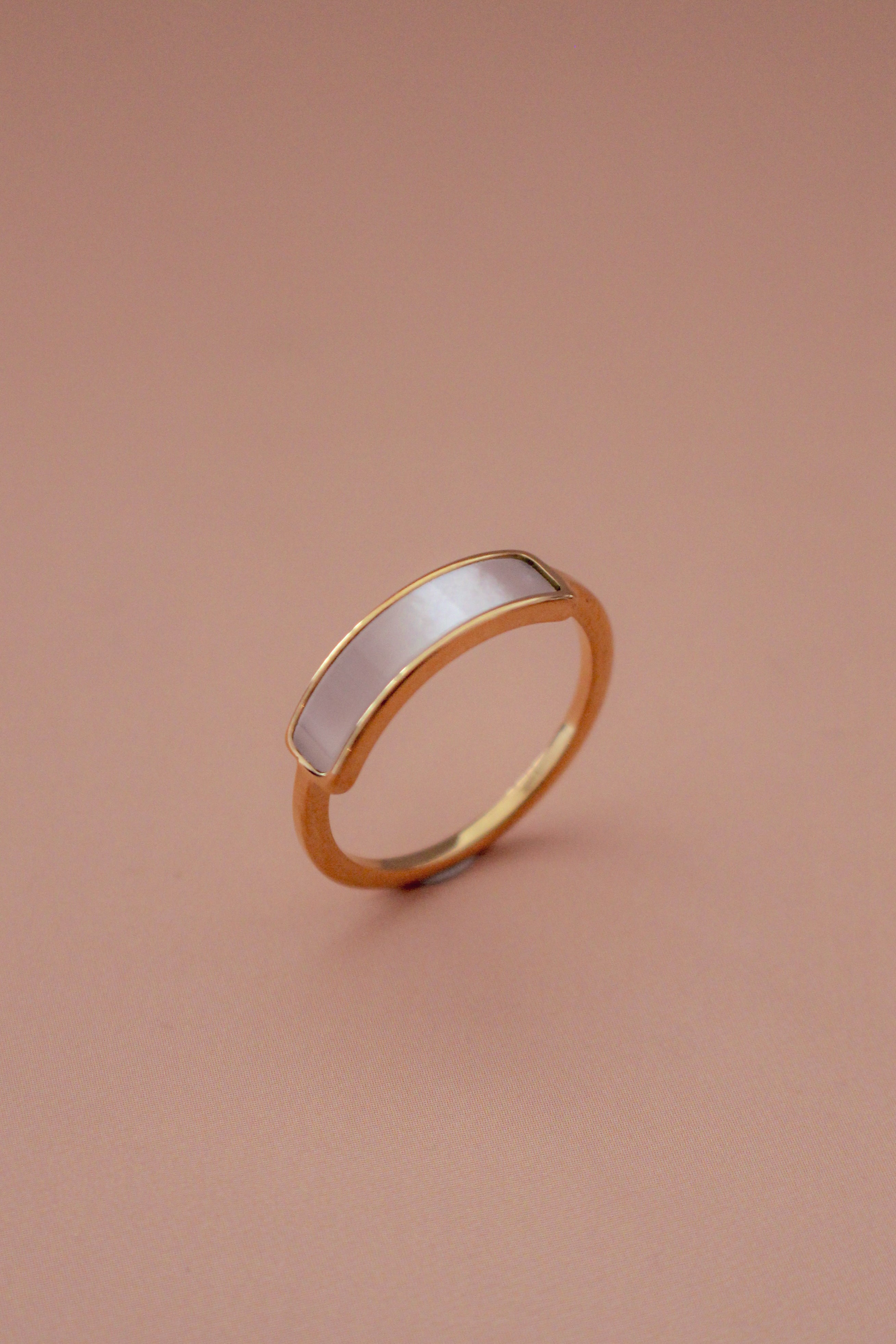 Iridescent Band Gold Ring