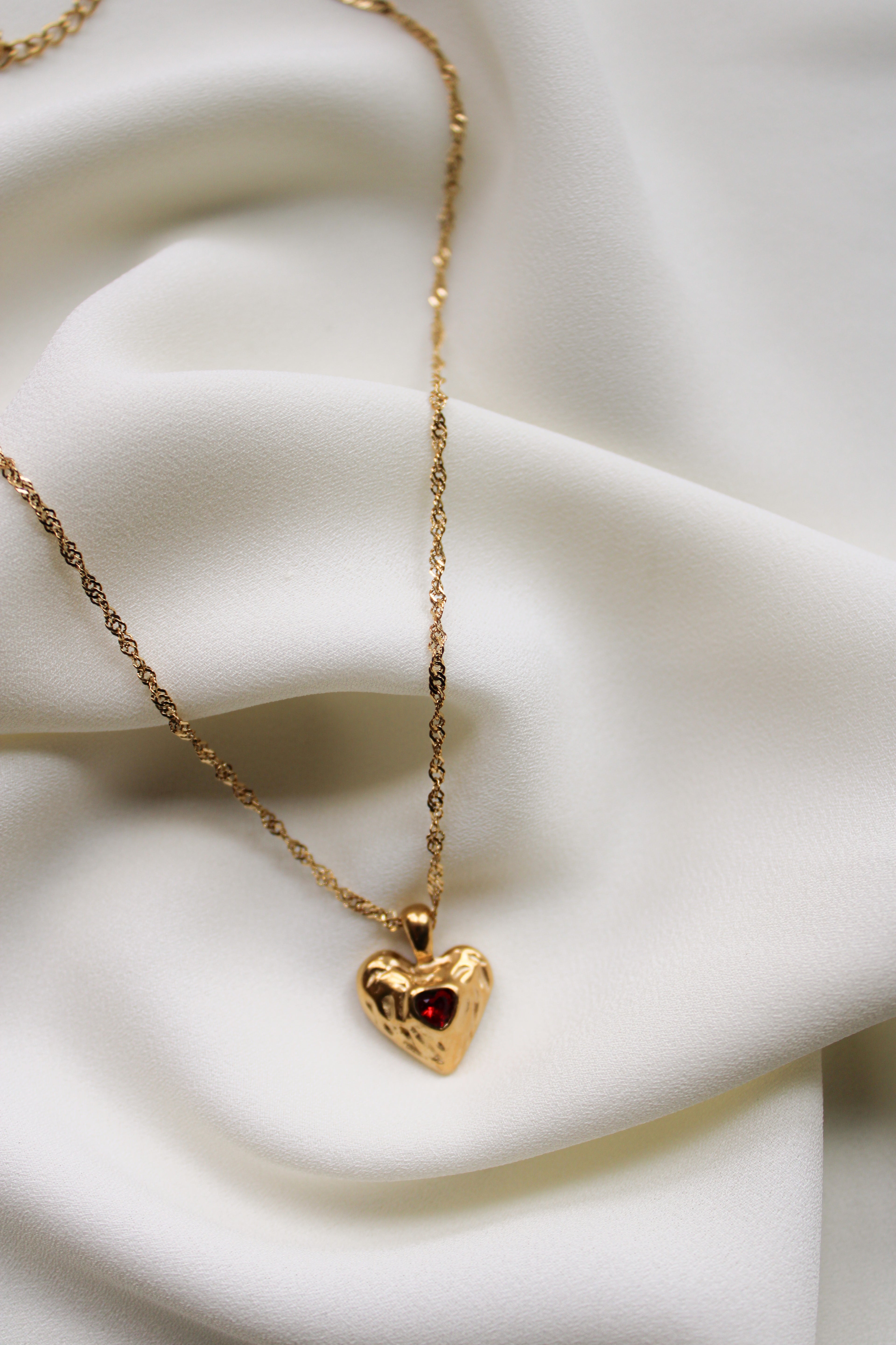 Elodie Necklace (Ruby)