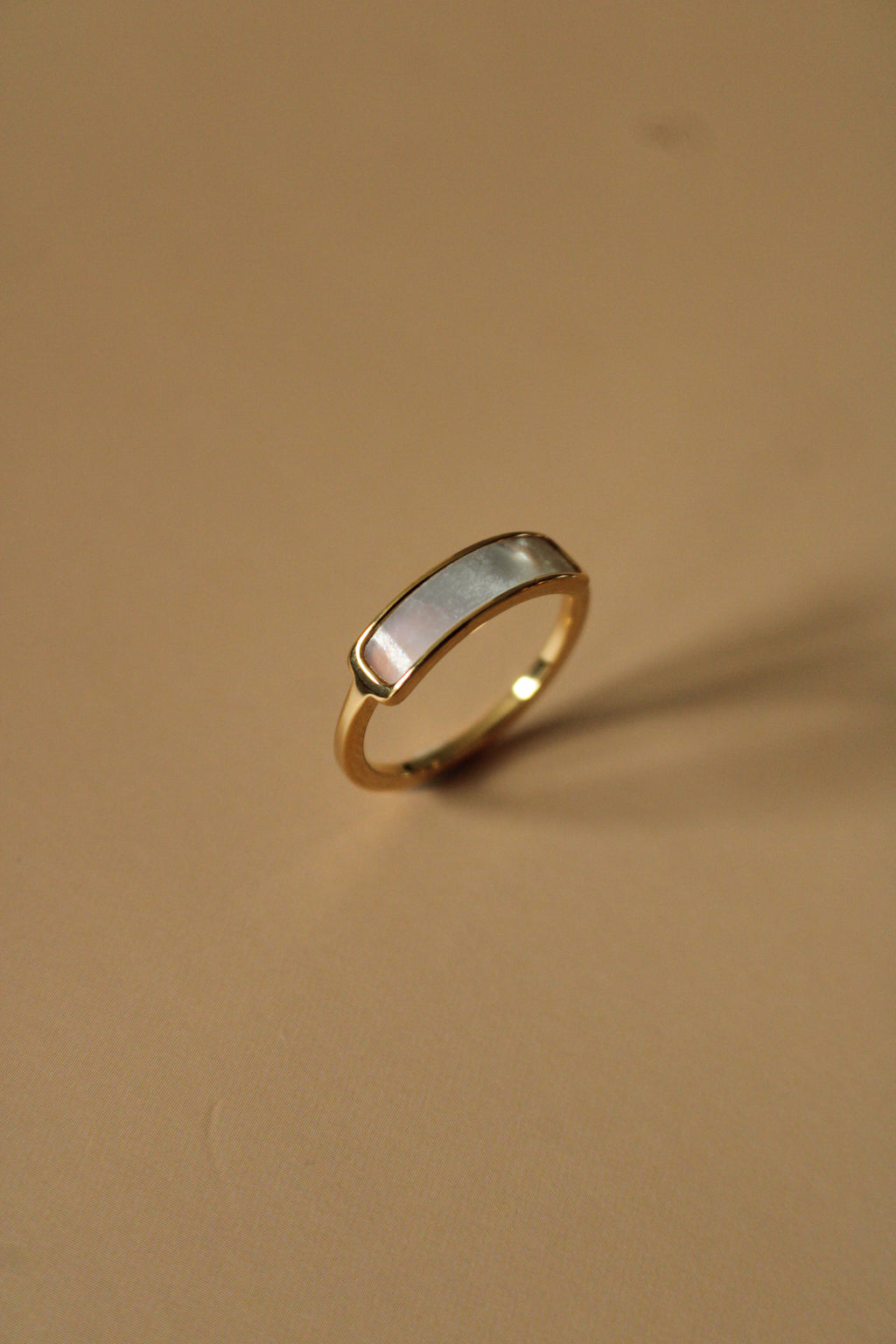 Iridescent Band Gold Ring