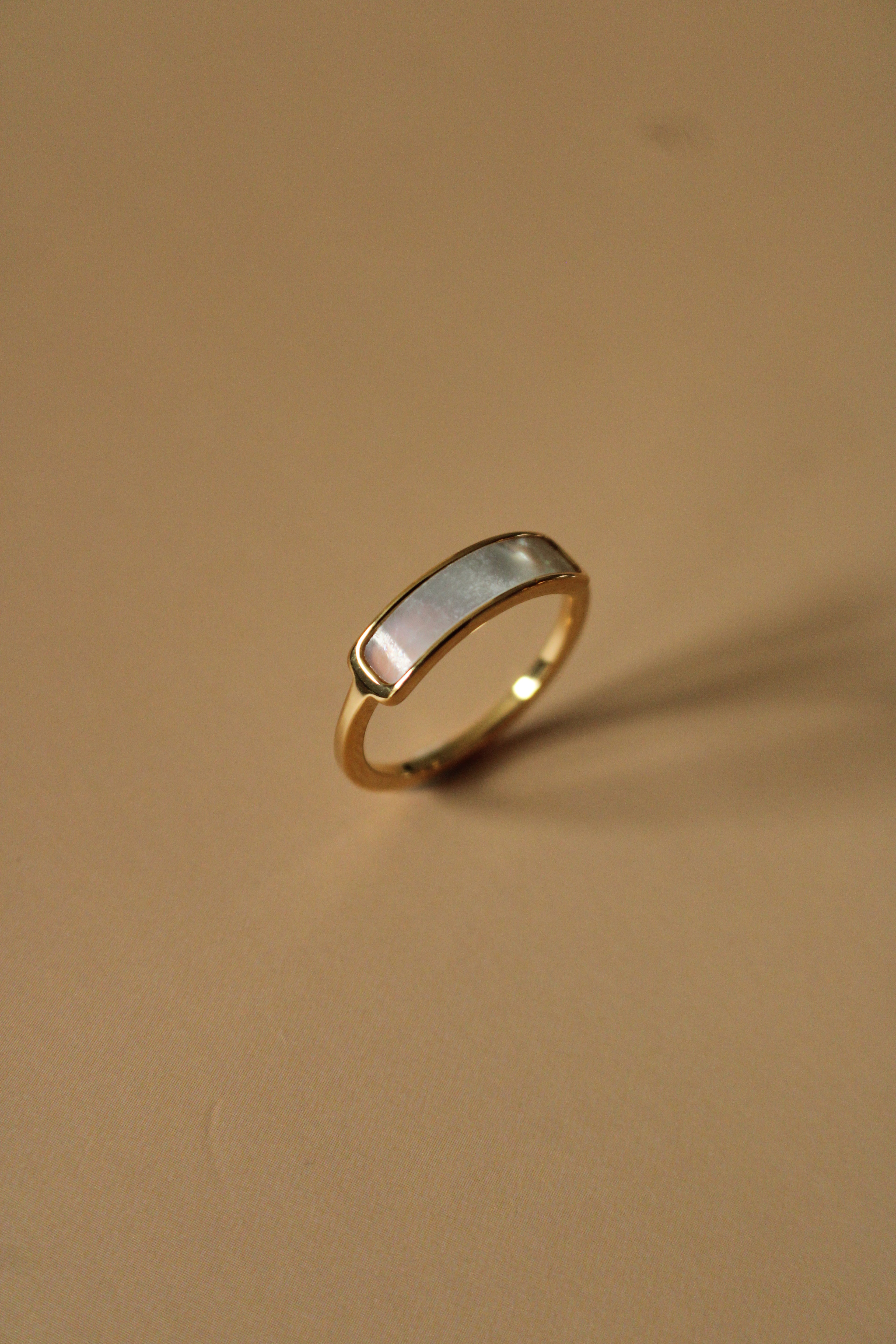 Iridescent Band Gold Ring