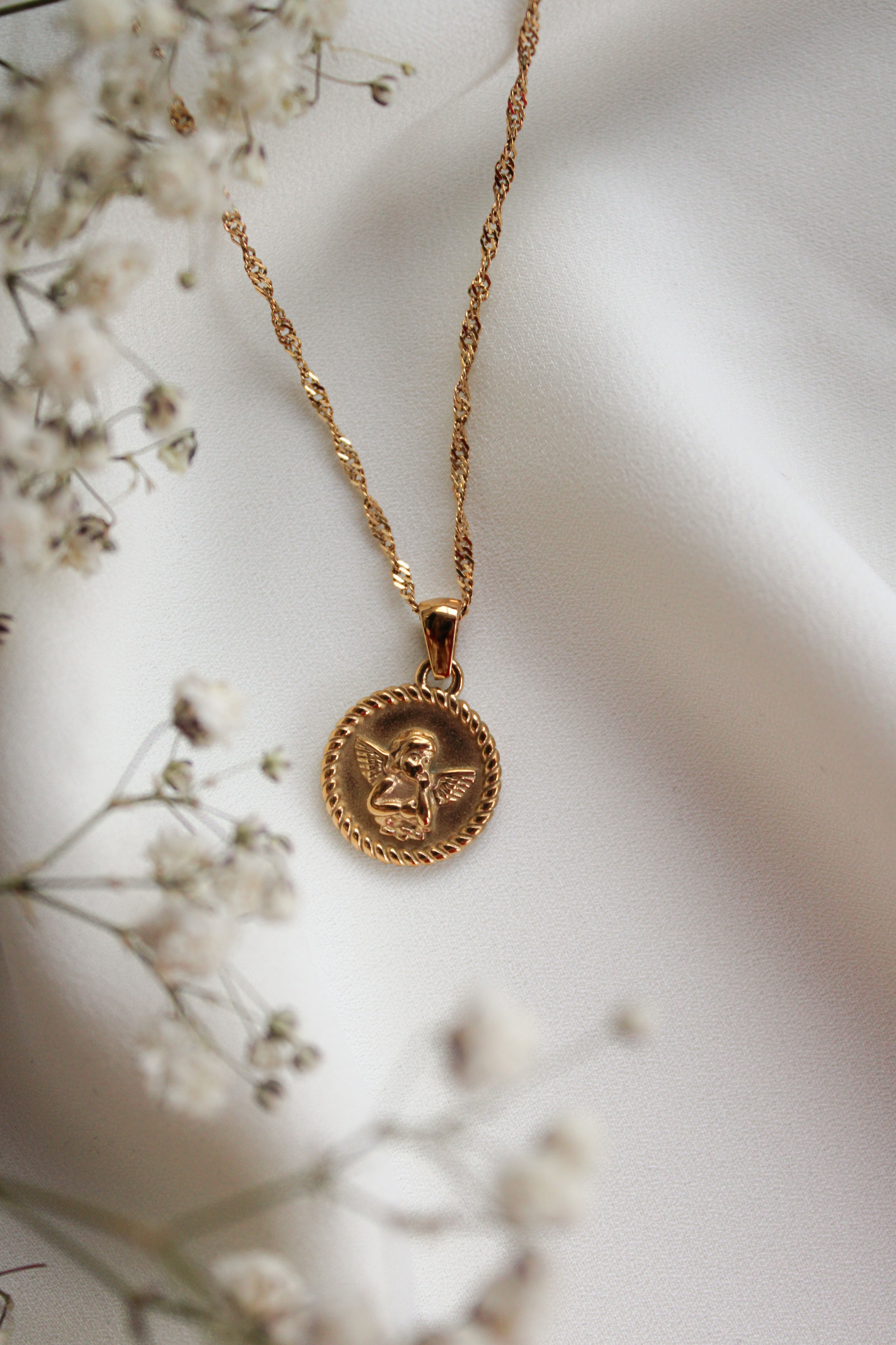 Cherub Pendant Necklace