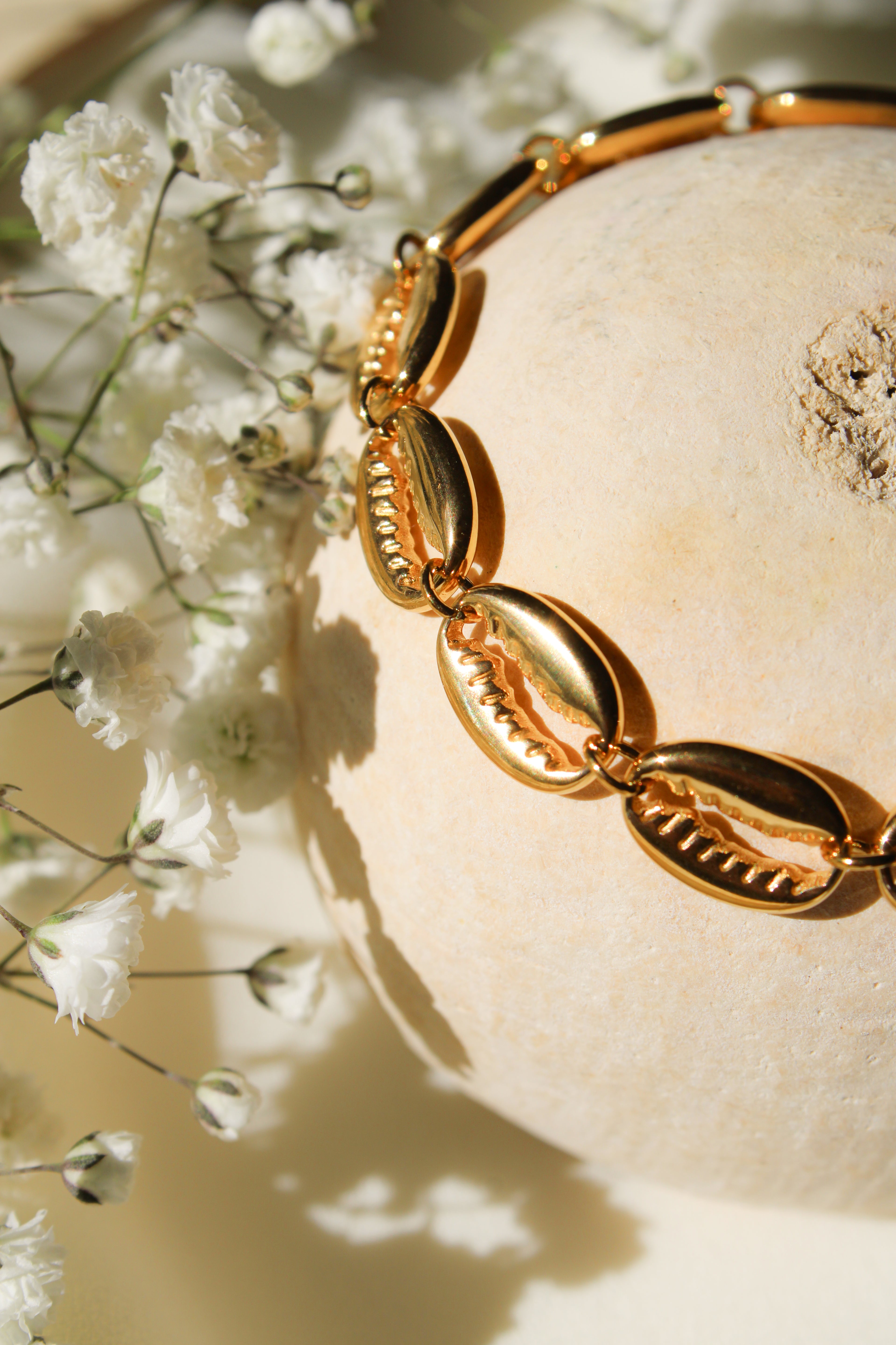 Gold Cowrie Bracelet