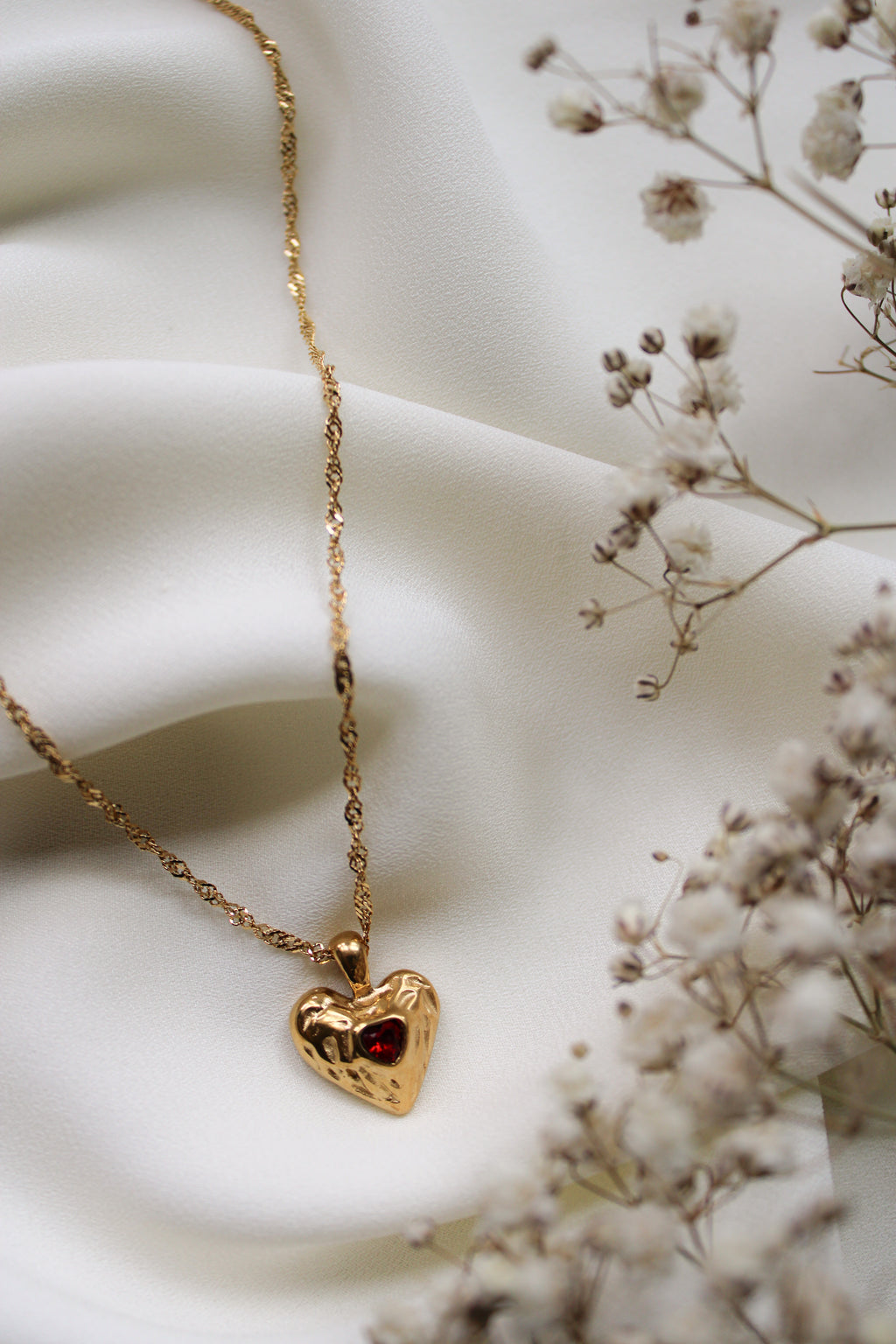 Elodie Necklace (Ruby)