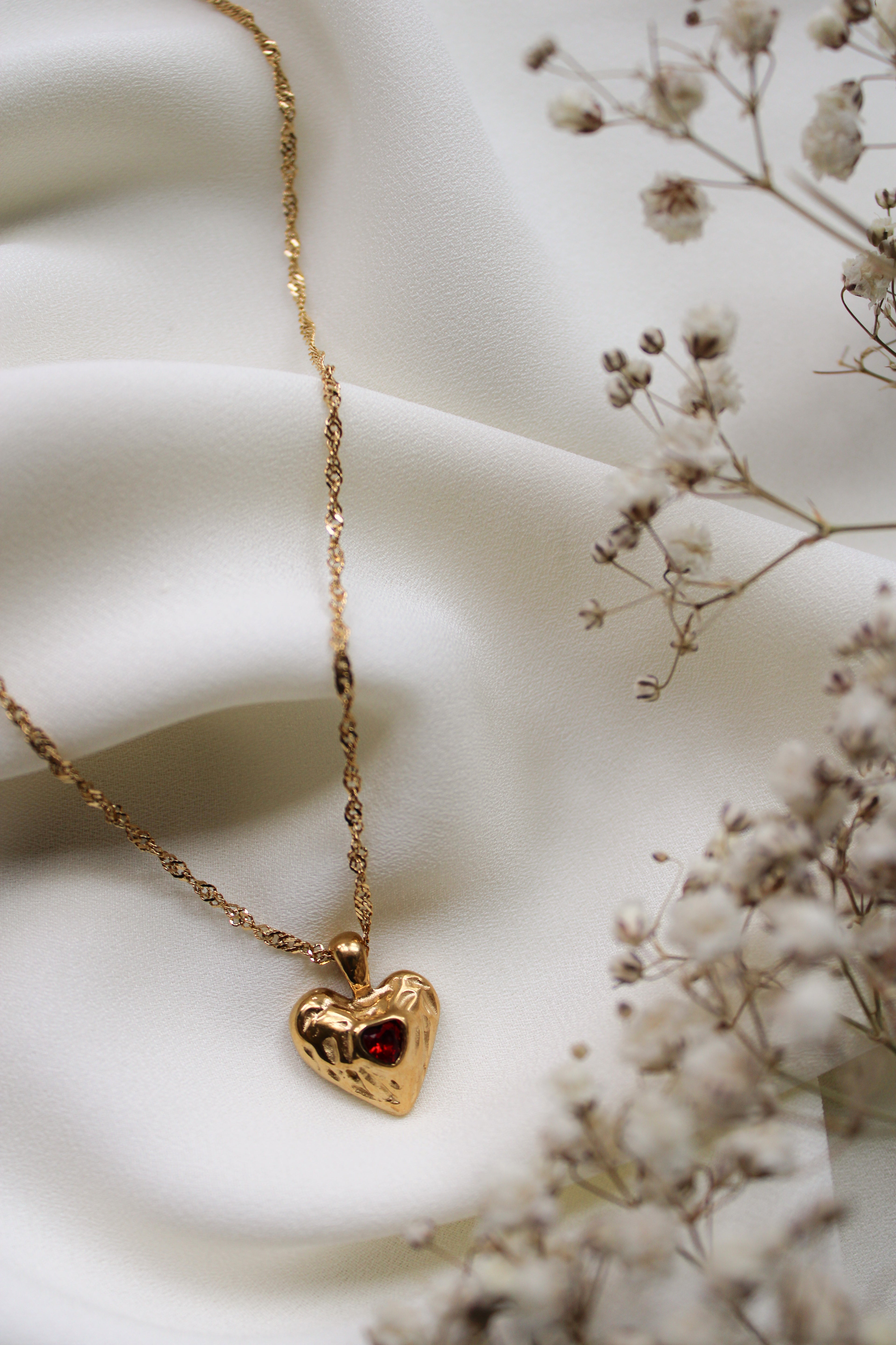 Elodie Necklace (Ruby)