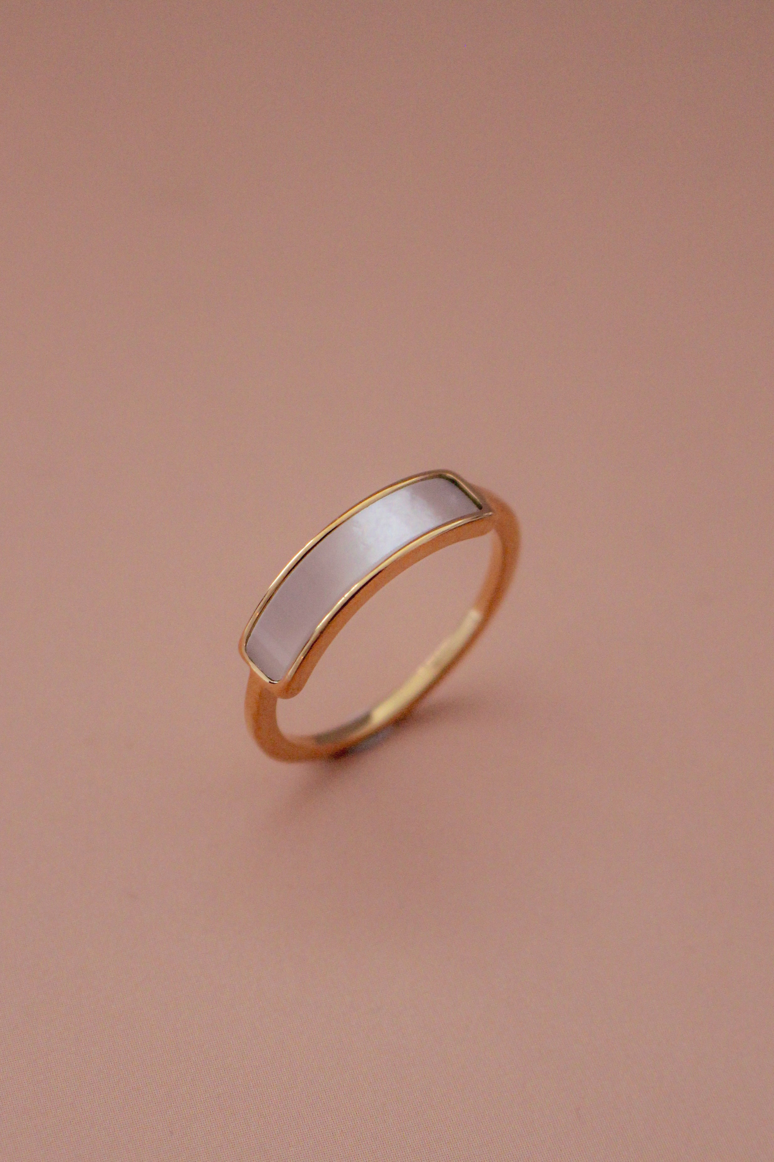 Iridescent Band Gold Ring