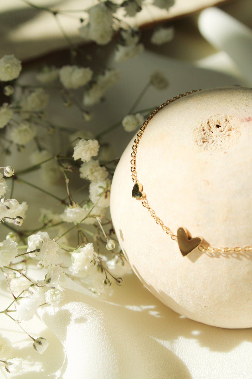 Triple Heart Charm Bracelet