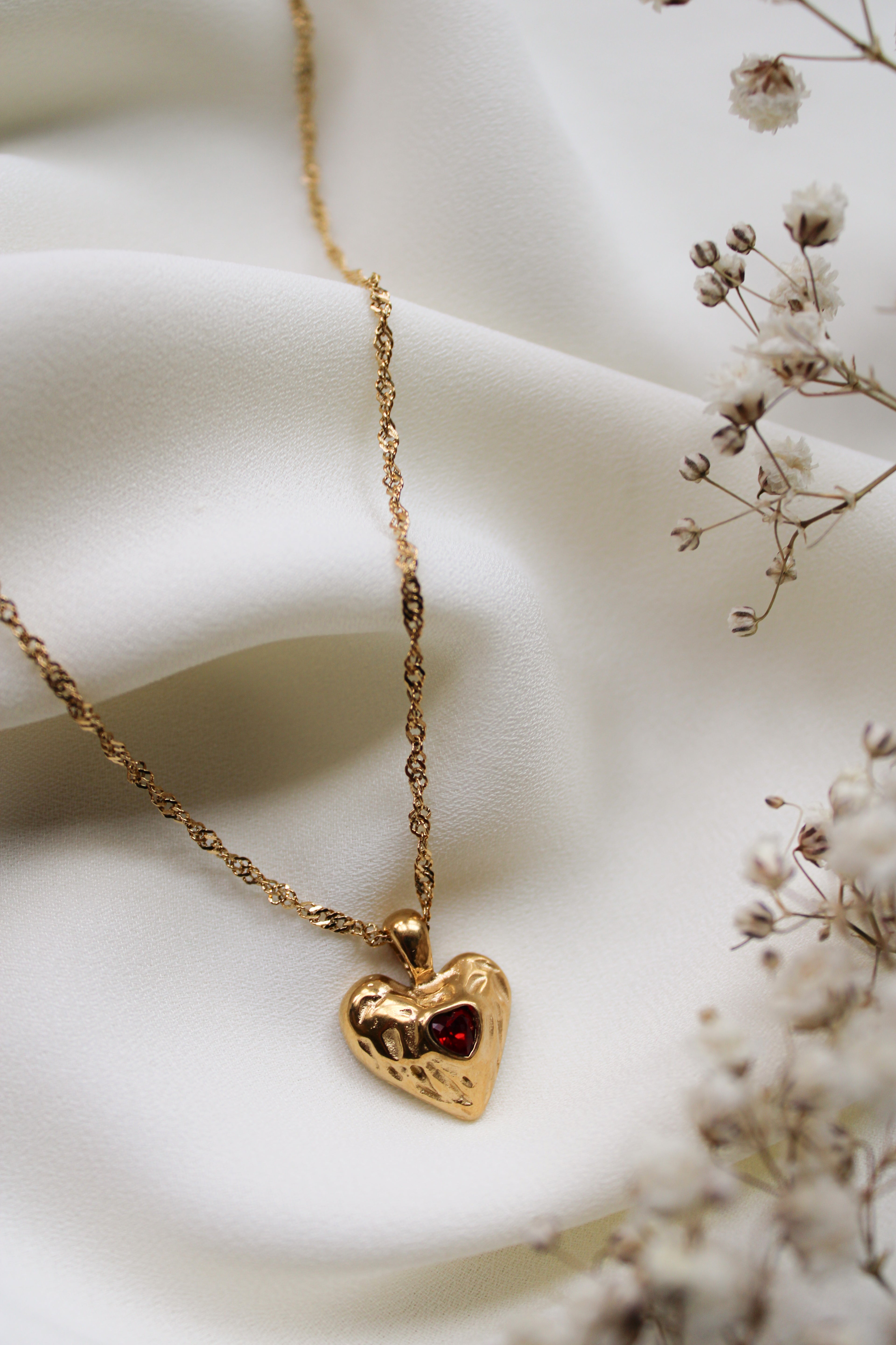 Elodie Necklace (Ruby)