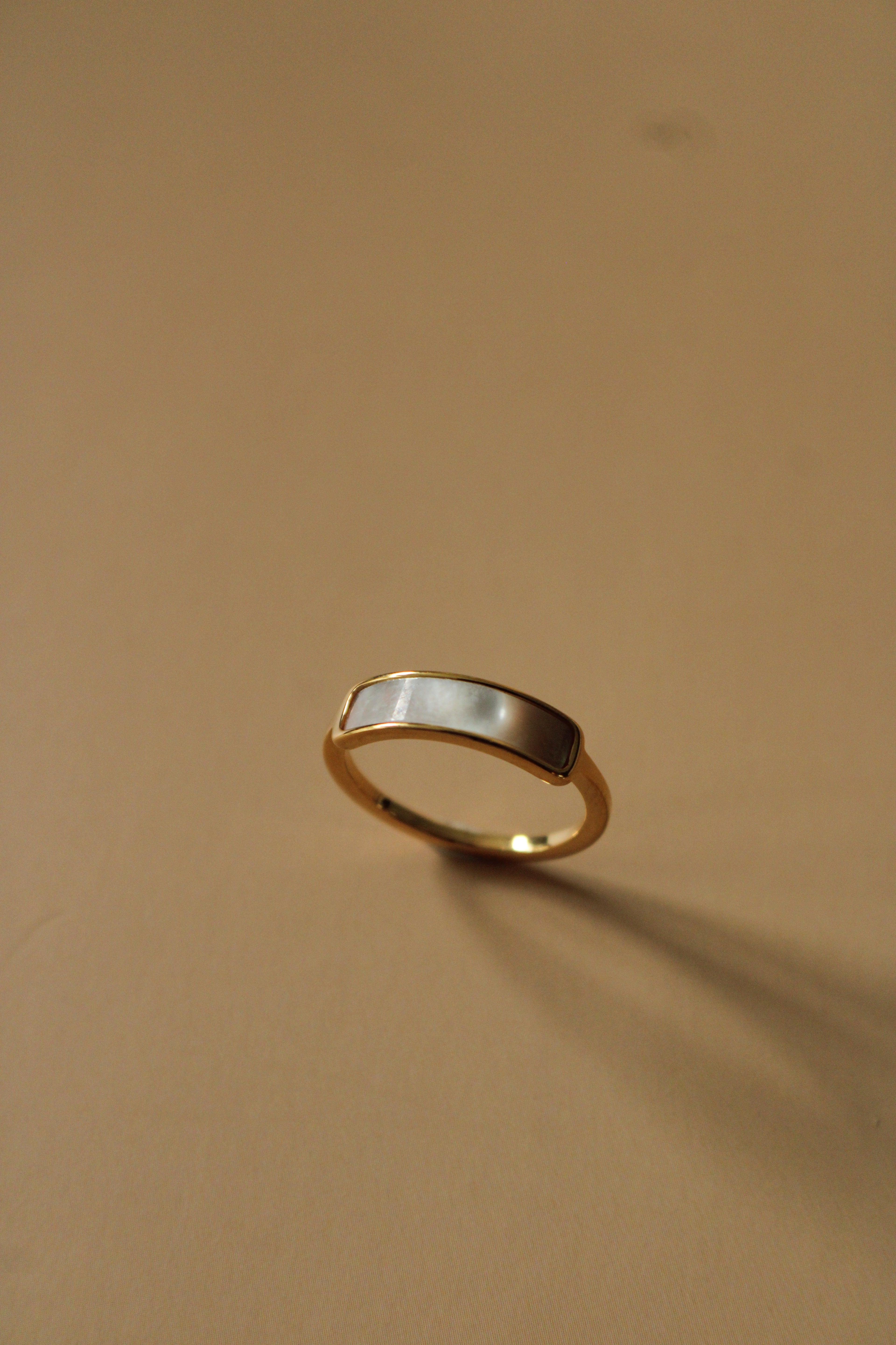 Iridescent Band Gold Ring