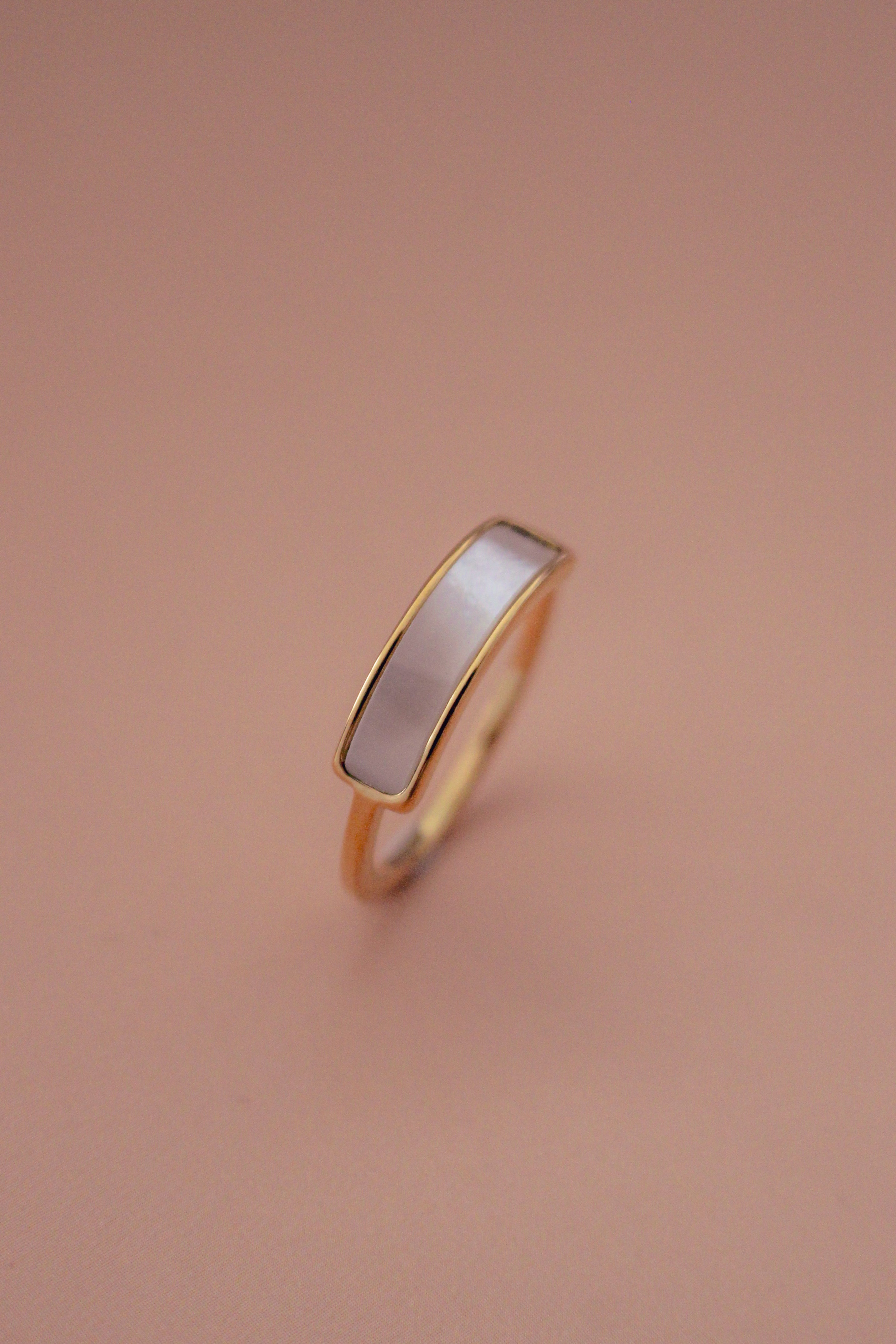 Iridescent Band Gold Ring