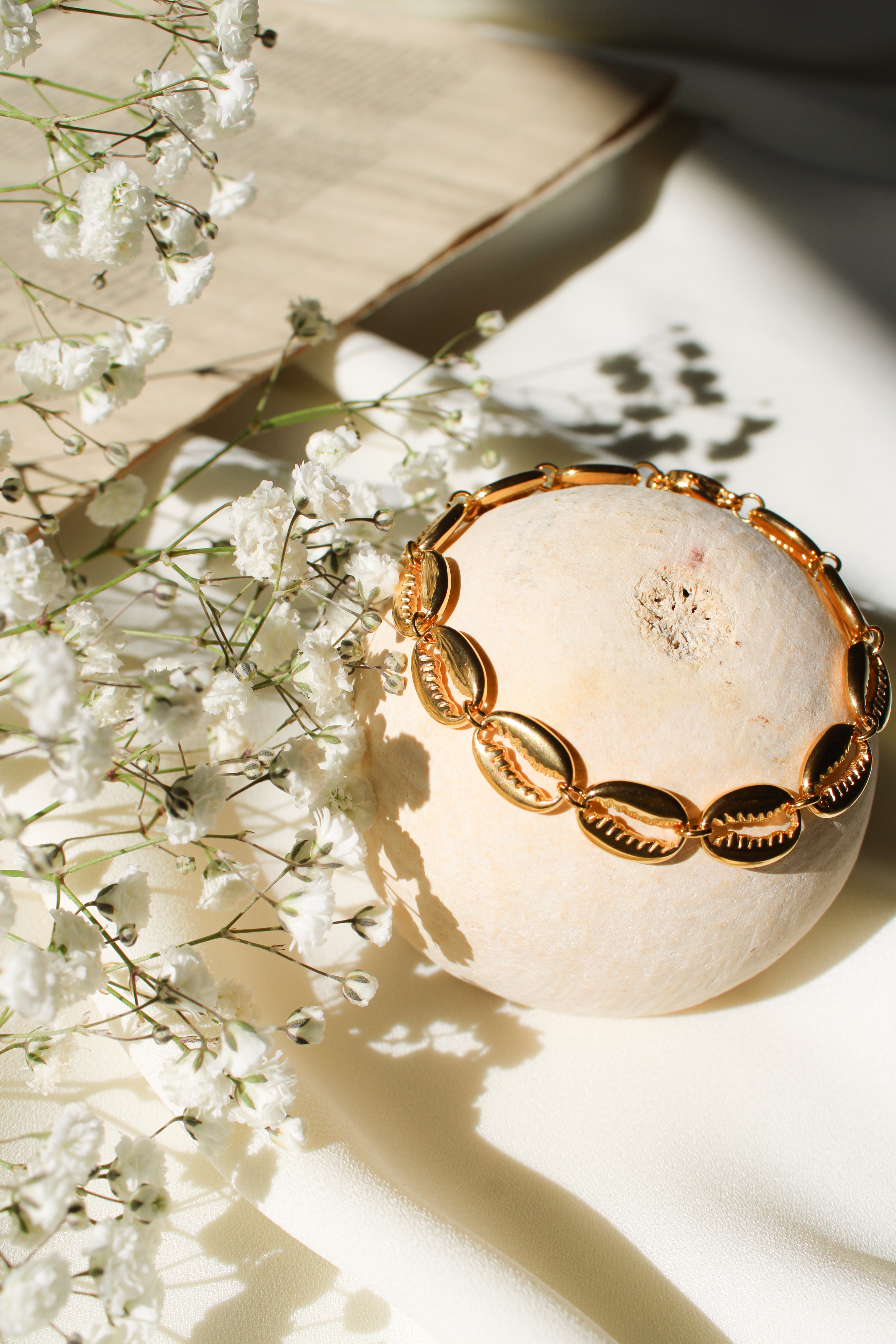 Gold Cowrie Bracelet