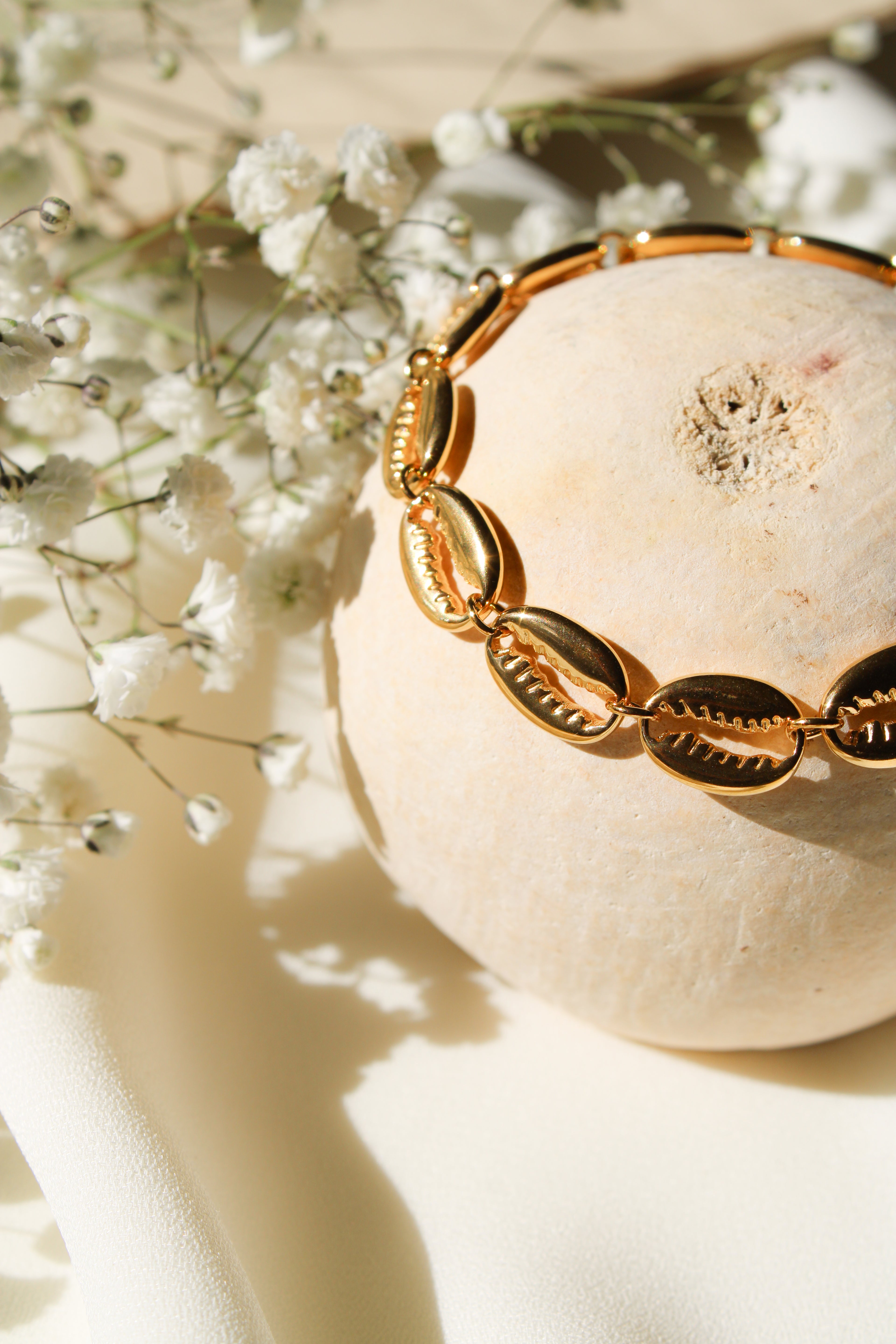 Gold Cowrie Bracelet