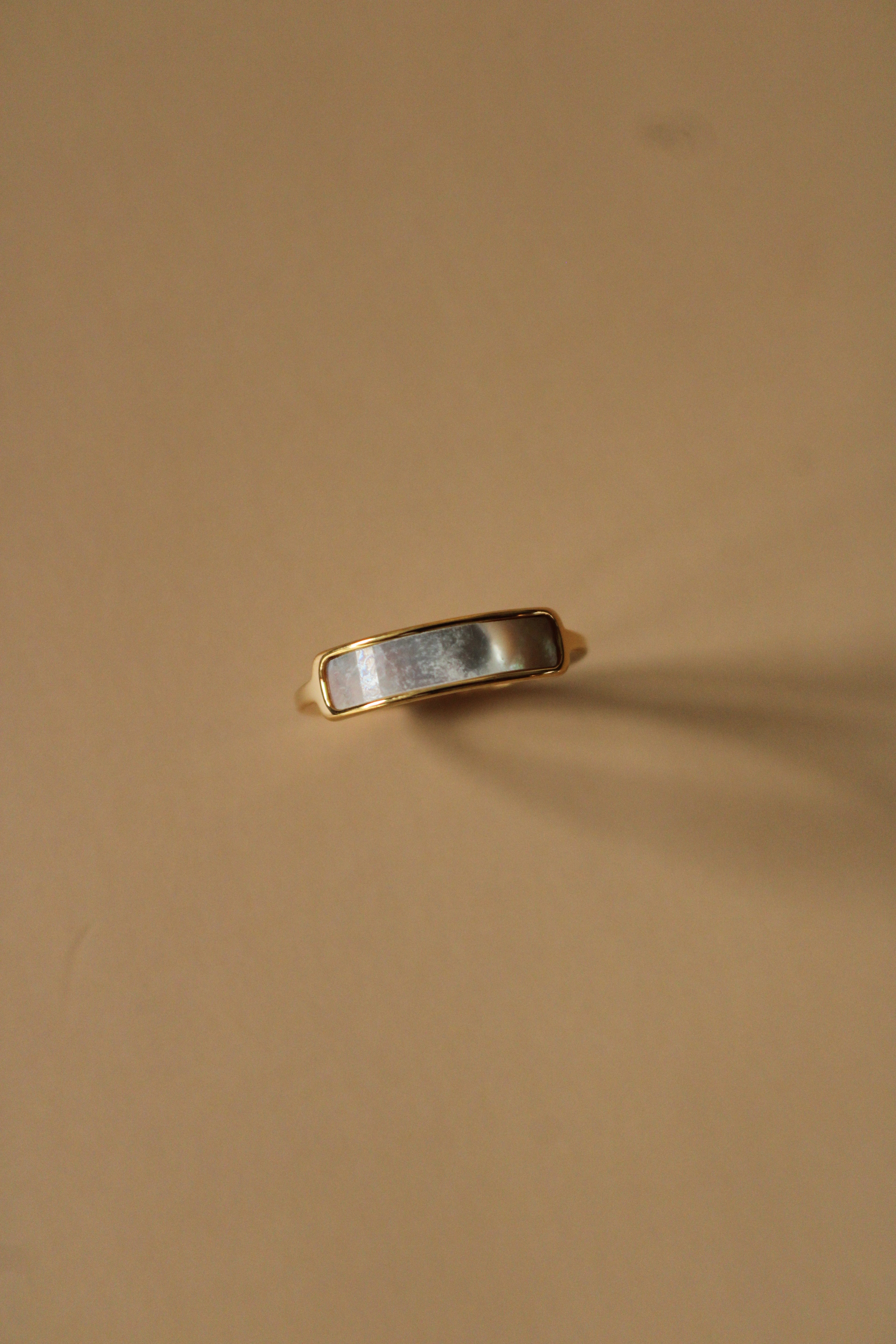 Iridescent Band Gold Ring