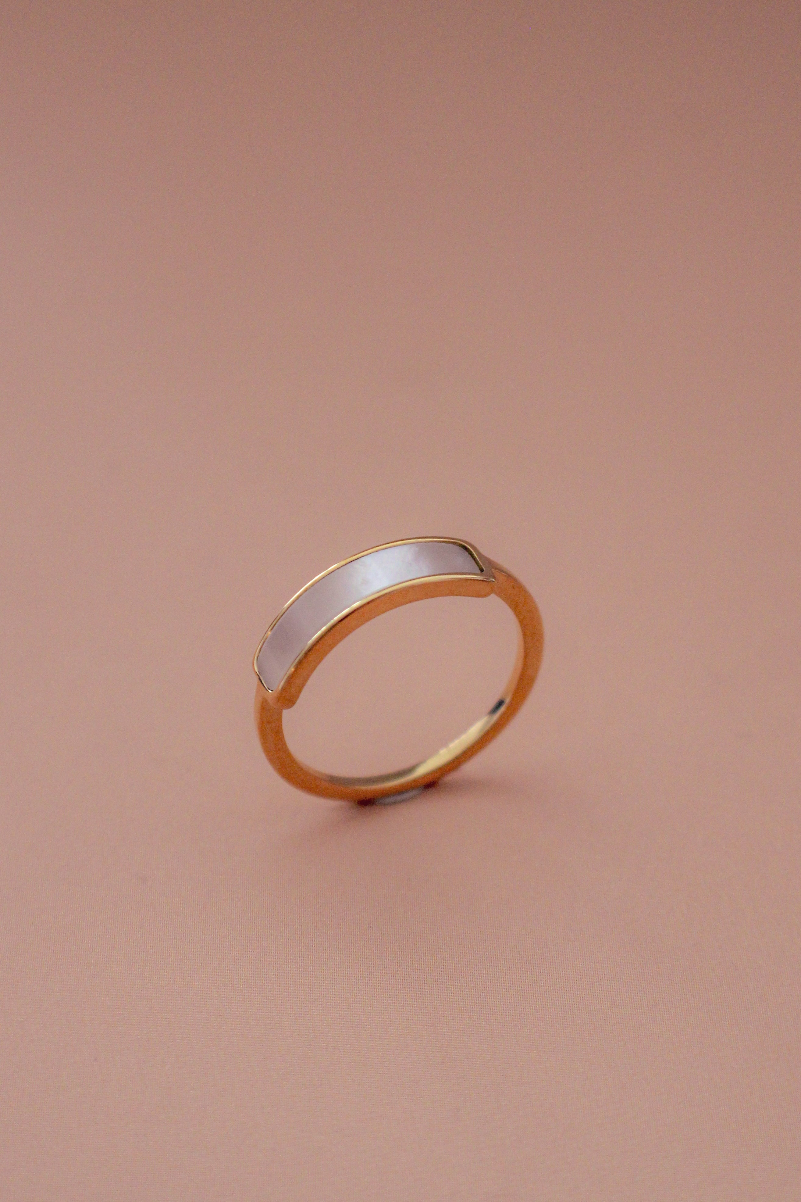 Iridescent Band Gold Ring