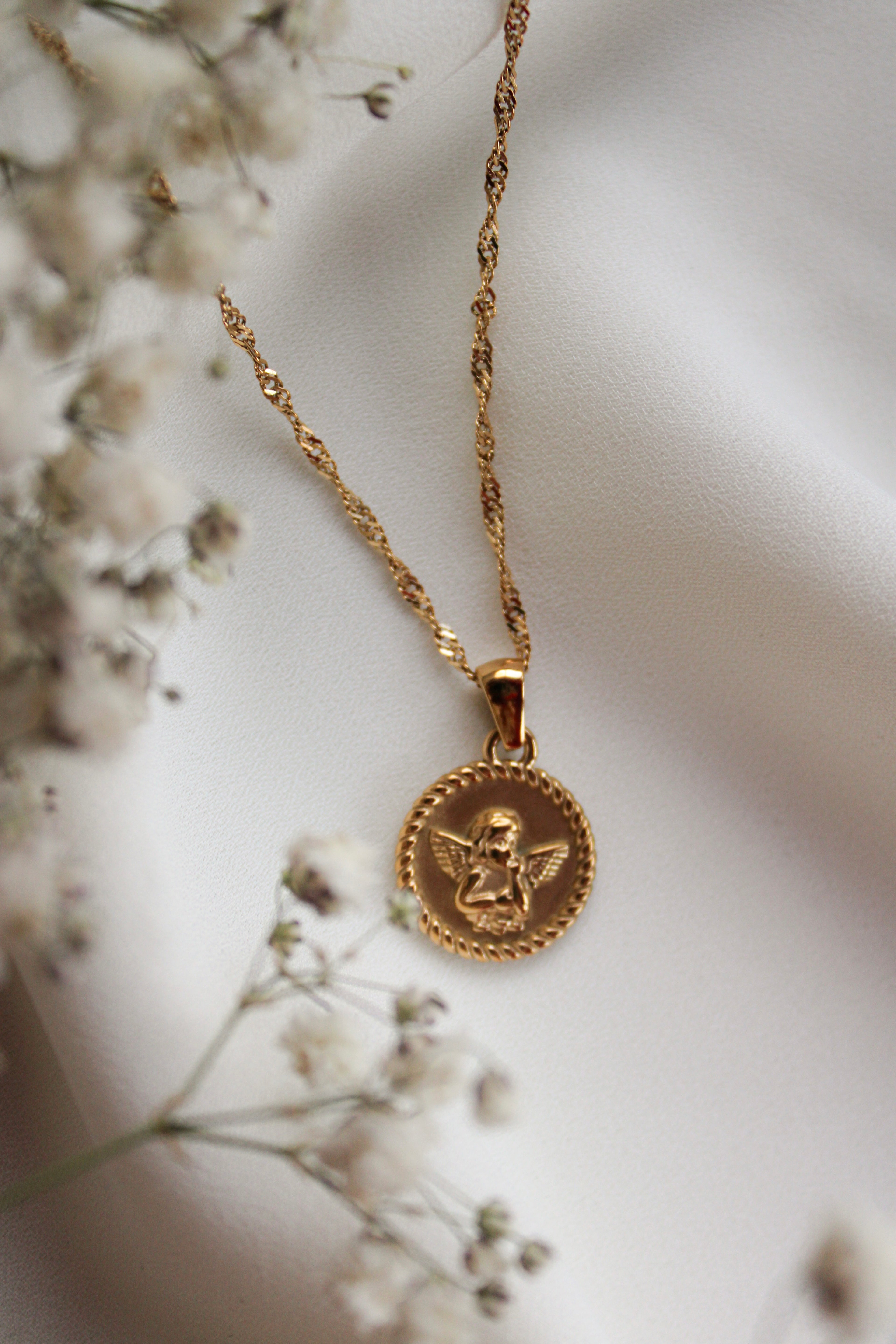 Cherub Pendant Necklace