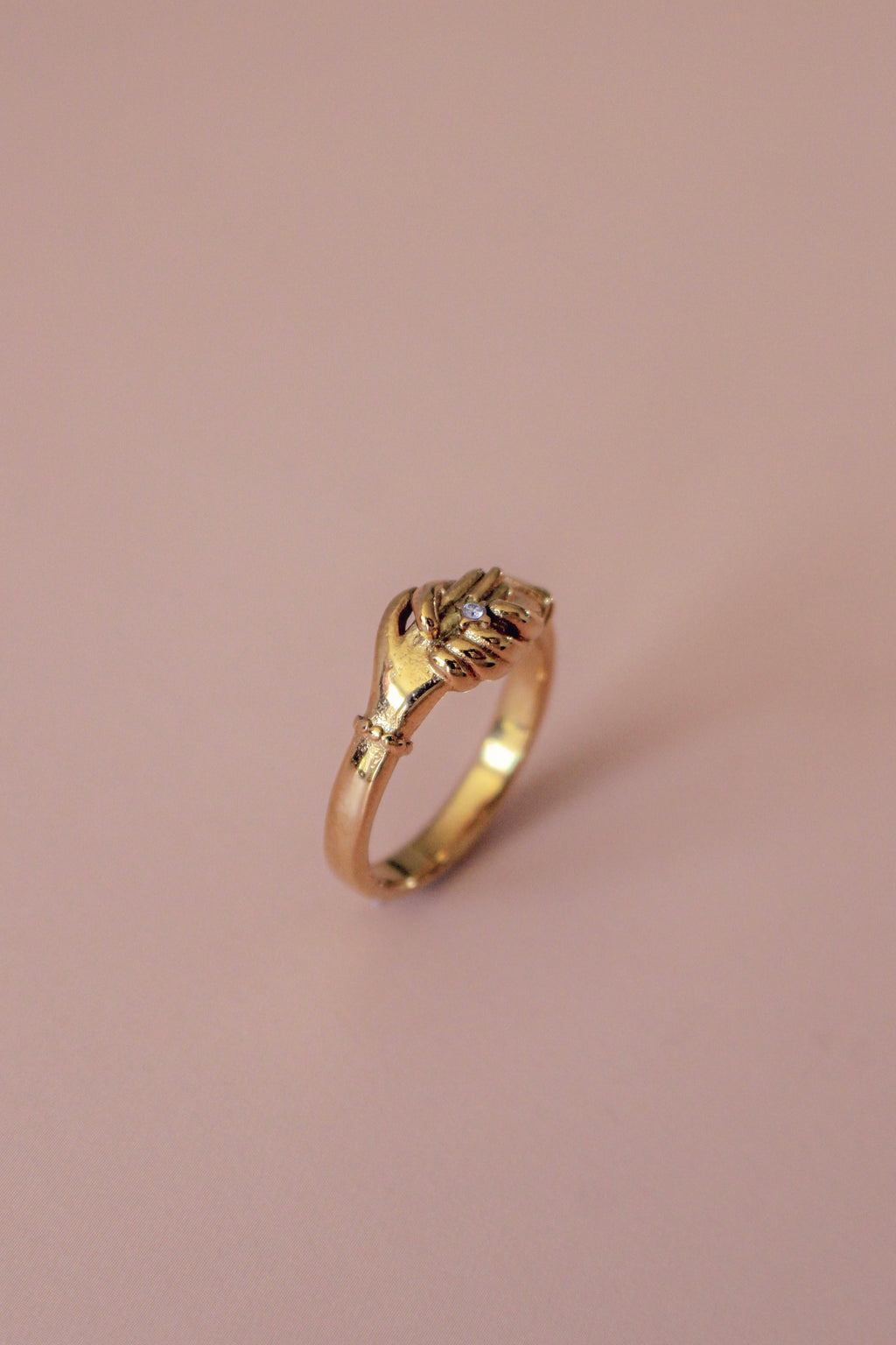 Grasping Diamond Ring