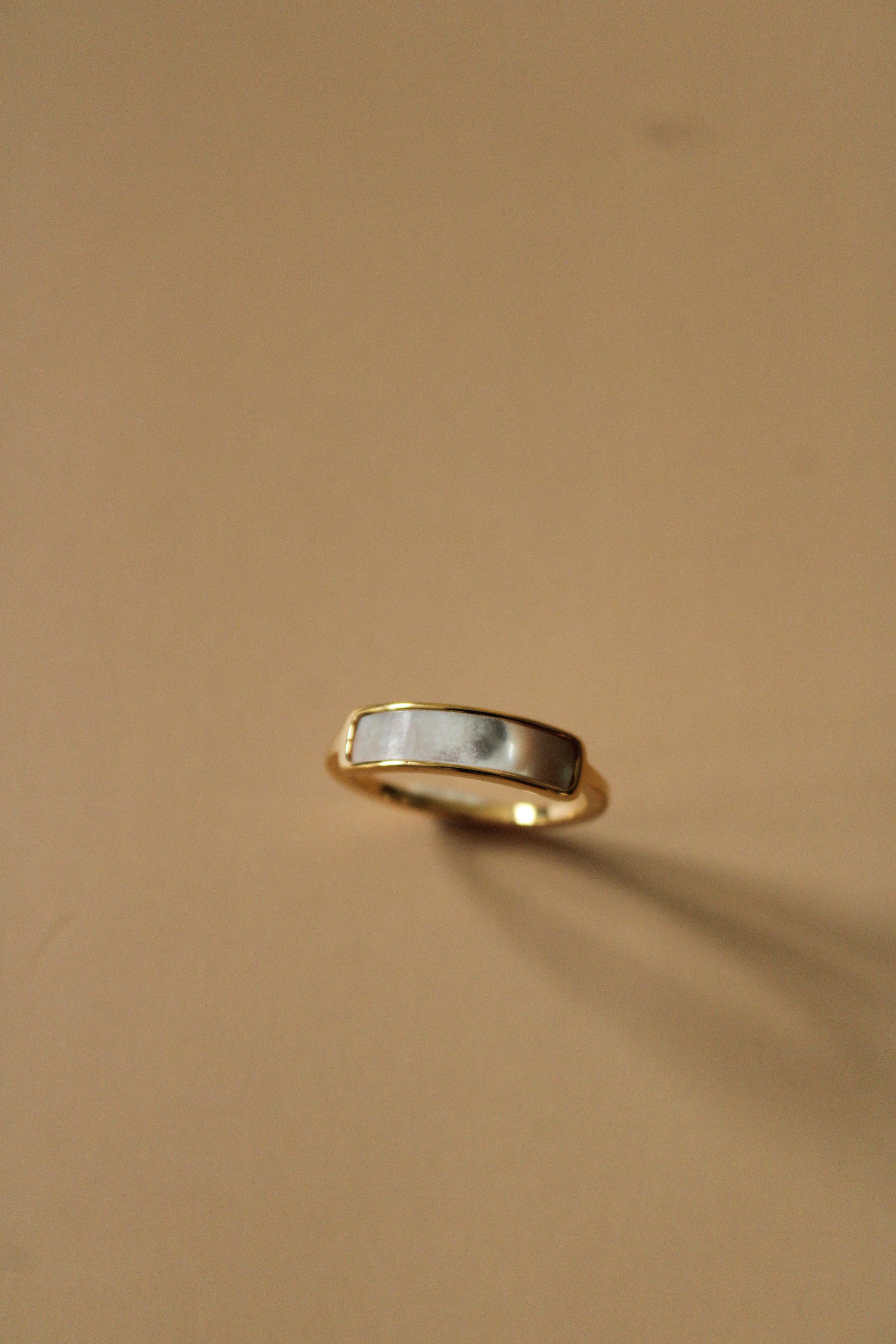 Iridescent Band Gold Ring