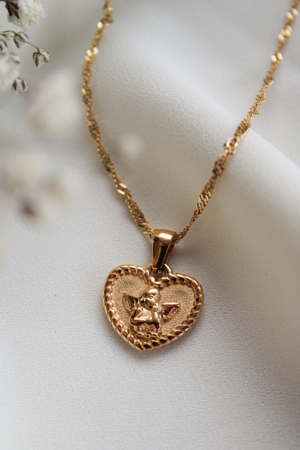 Cherub Pendant Necklace