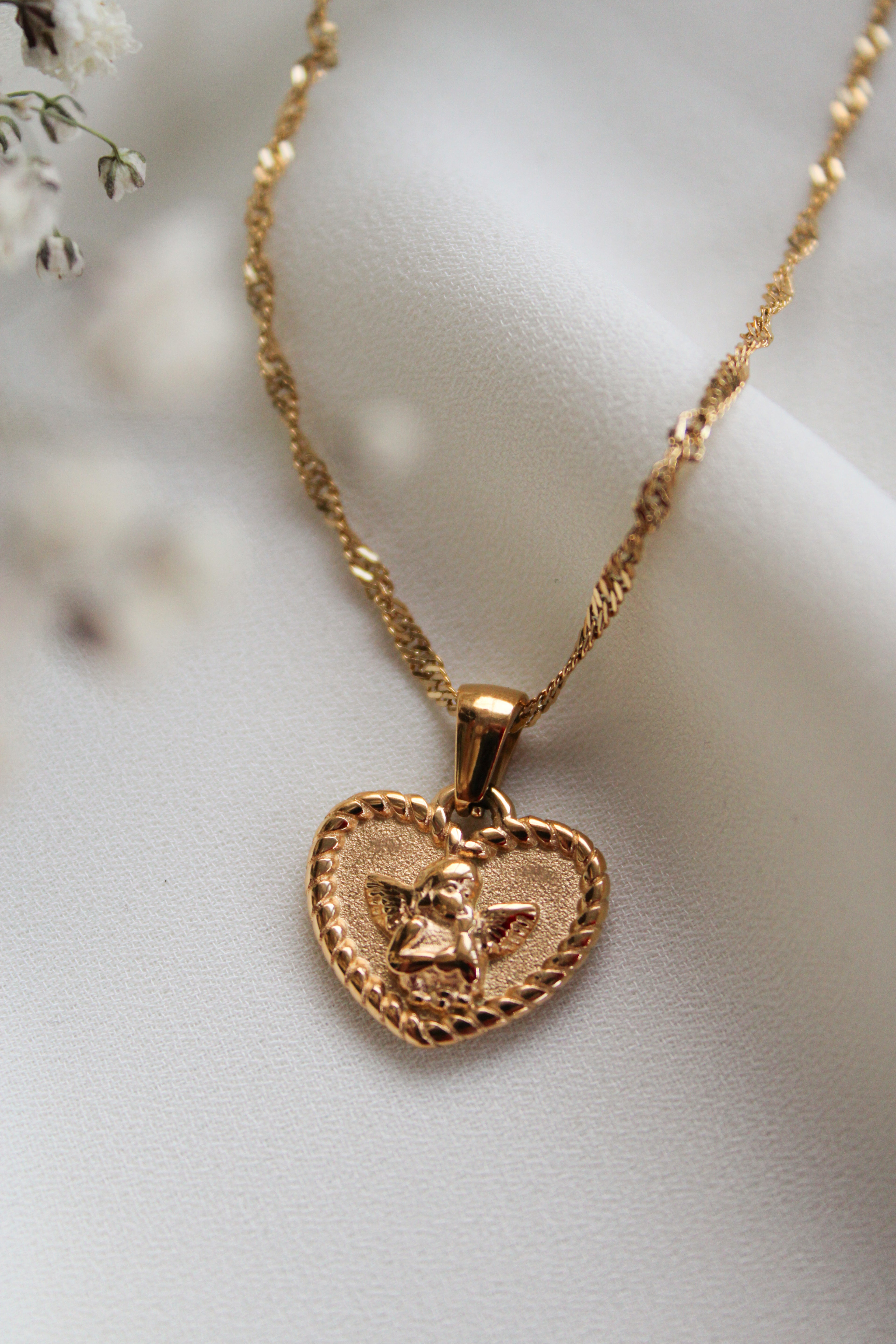 Cherub Pendant Necklace