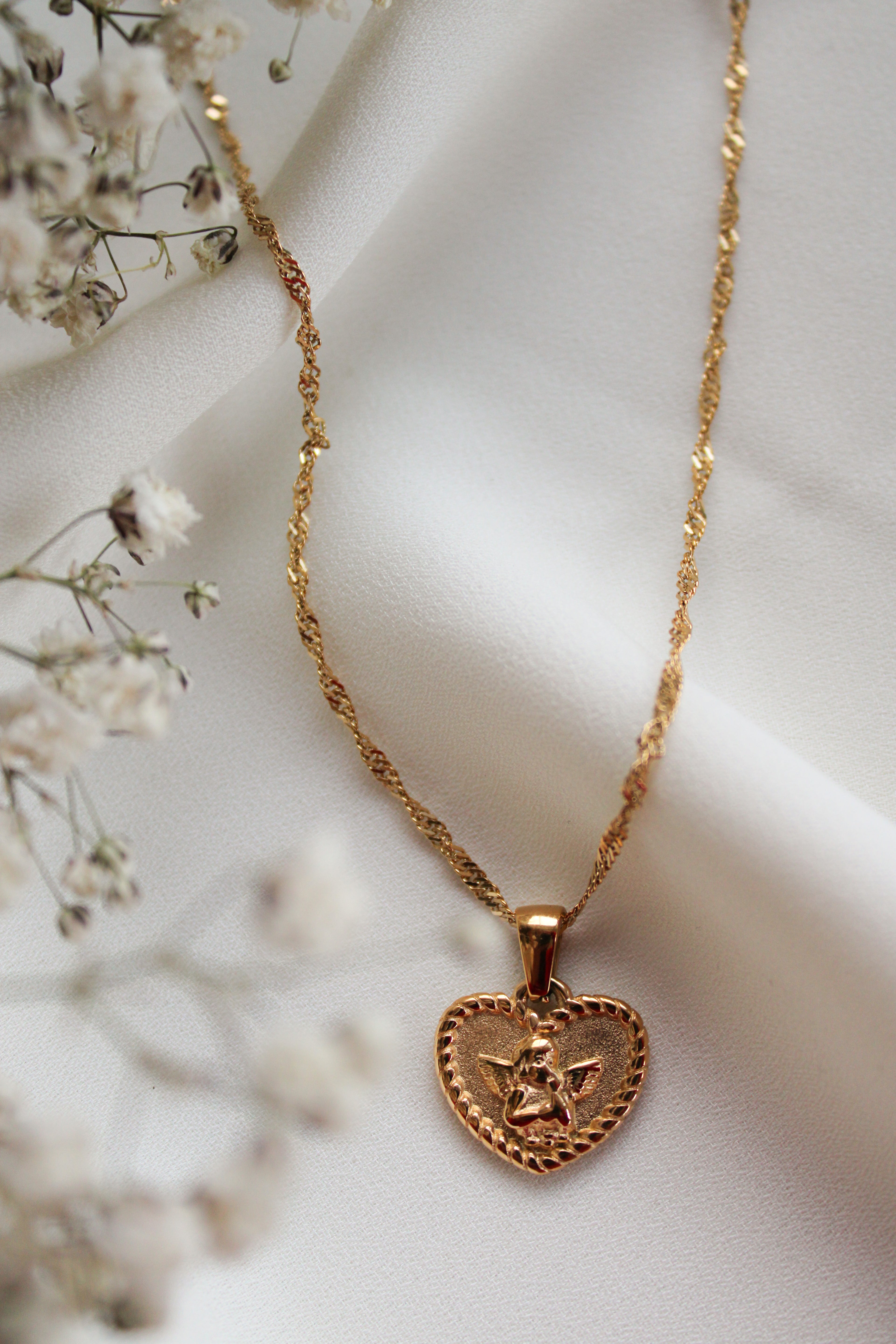 Cherub Pendant Necklace