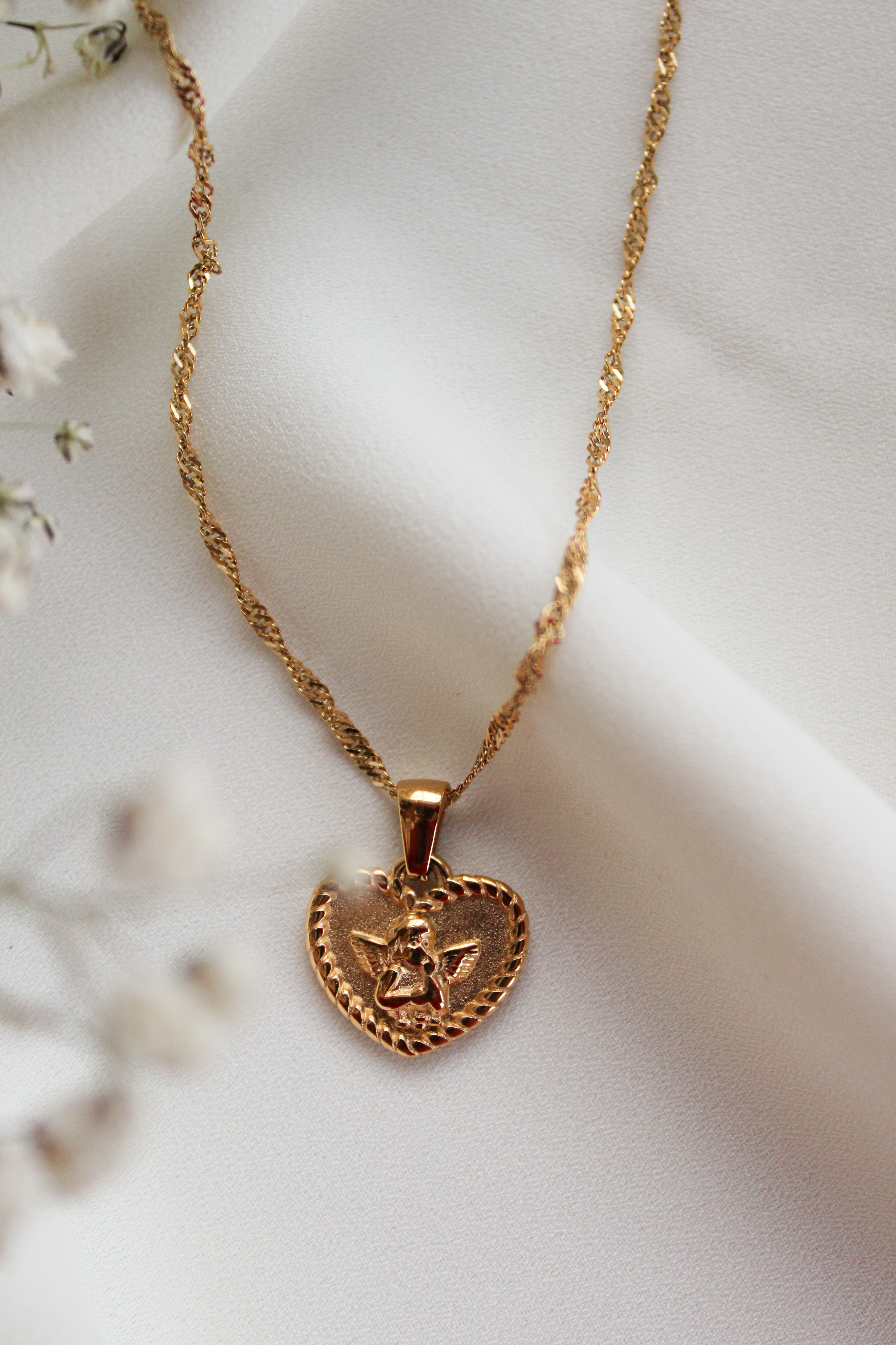 Cherub Pendant Necklace