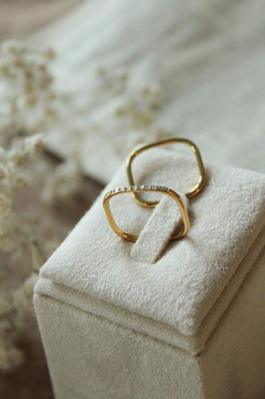 Square Mica Ring