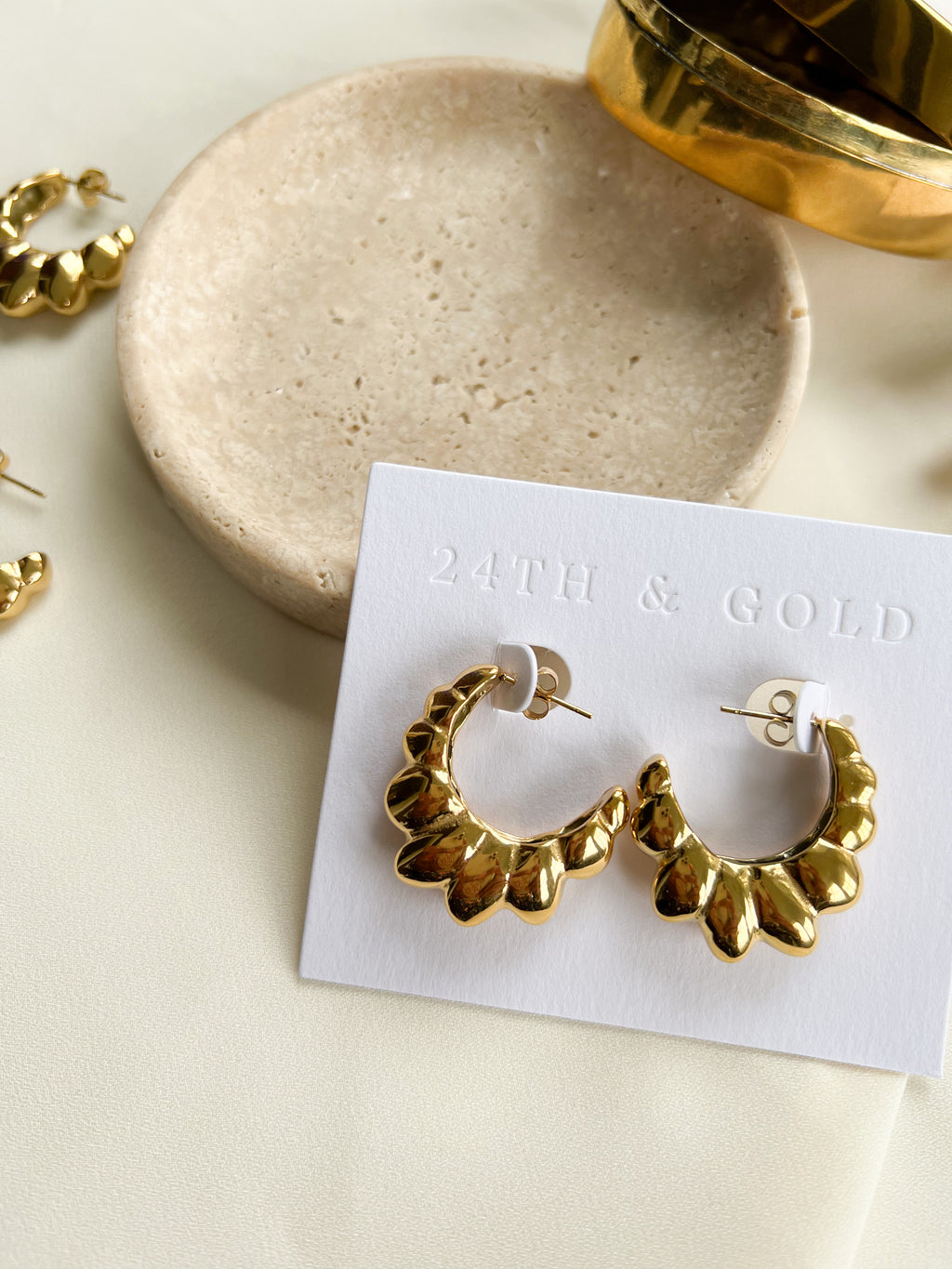 Wide Croissant Hoops