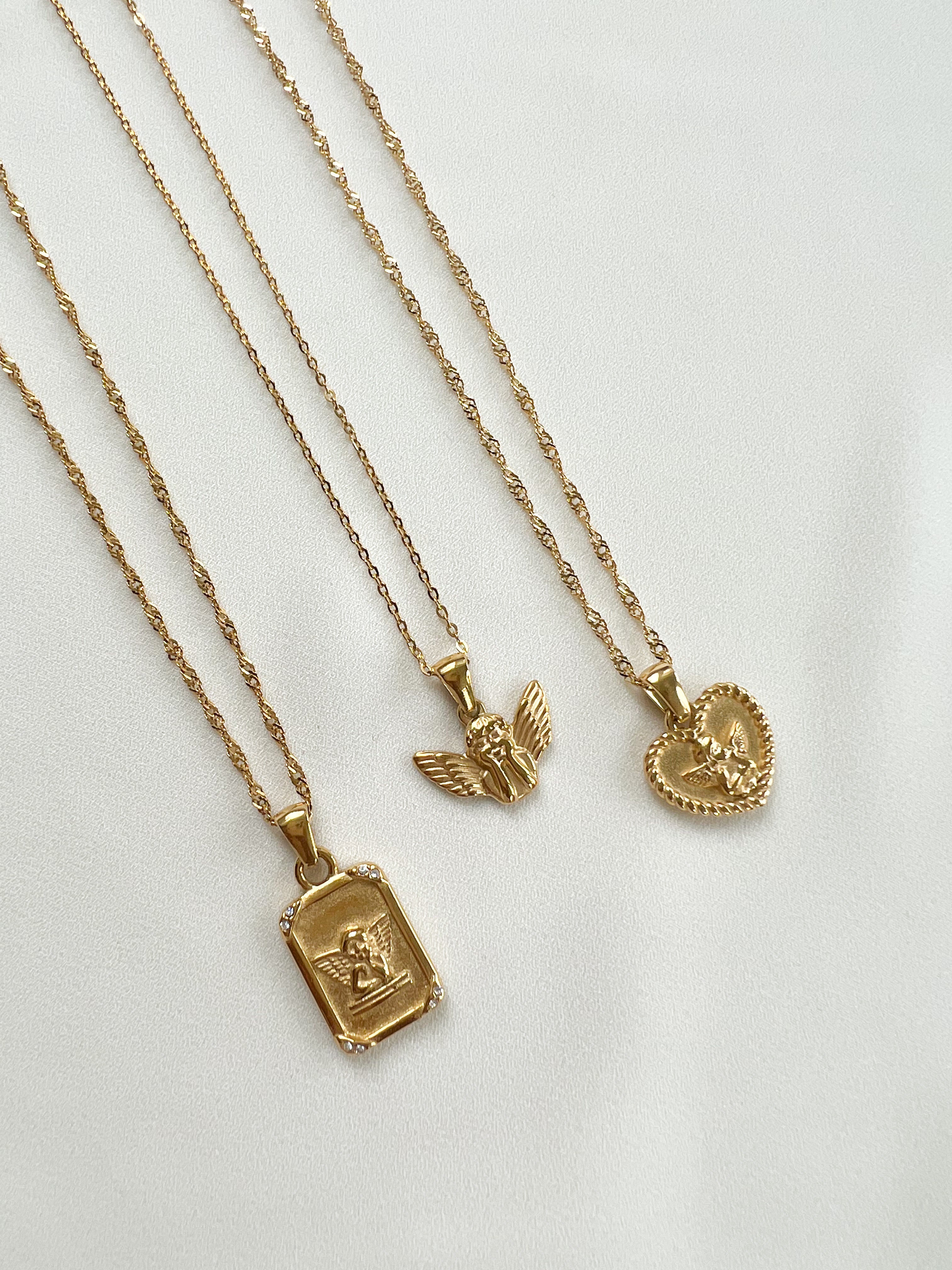 Cherub Pendant Necklace