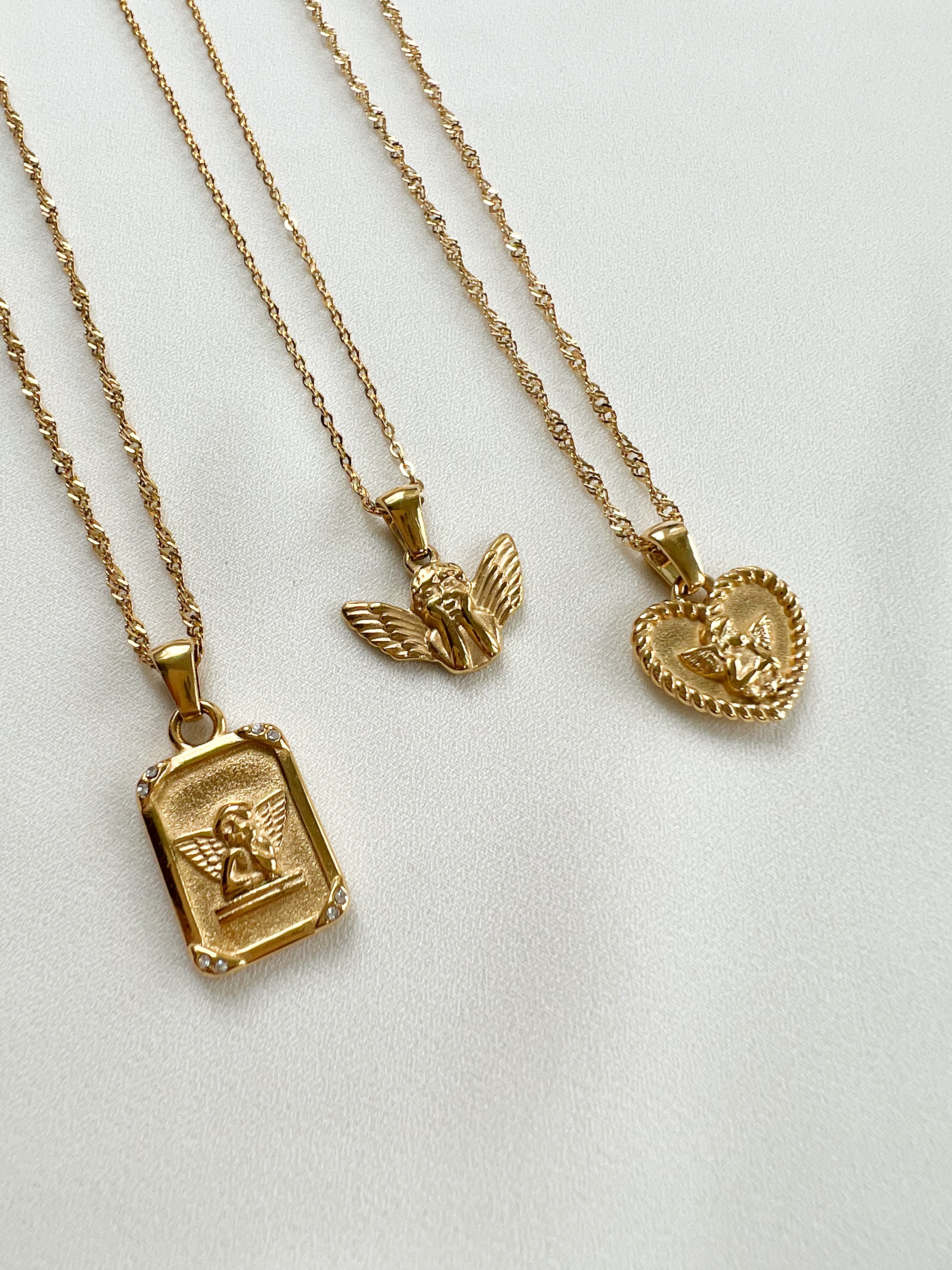 Cherub Pendant Necklace