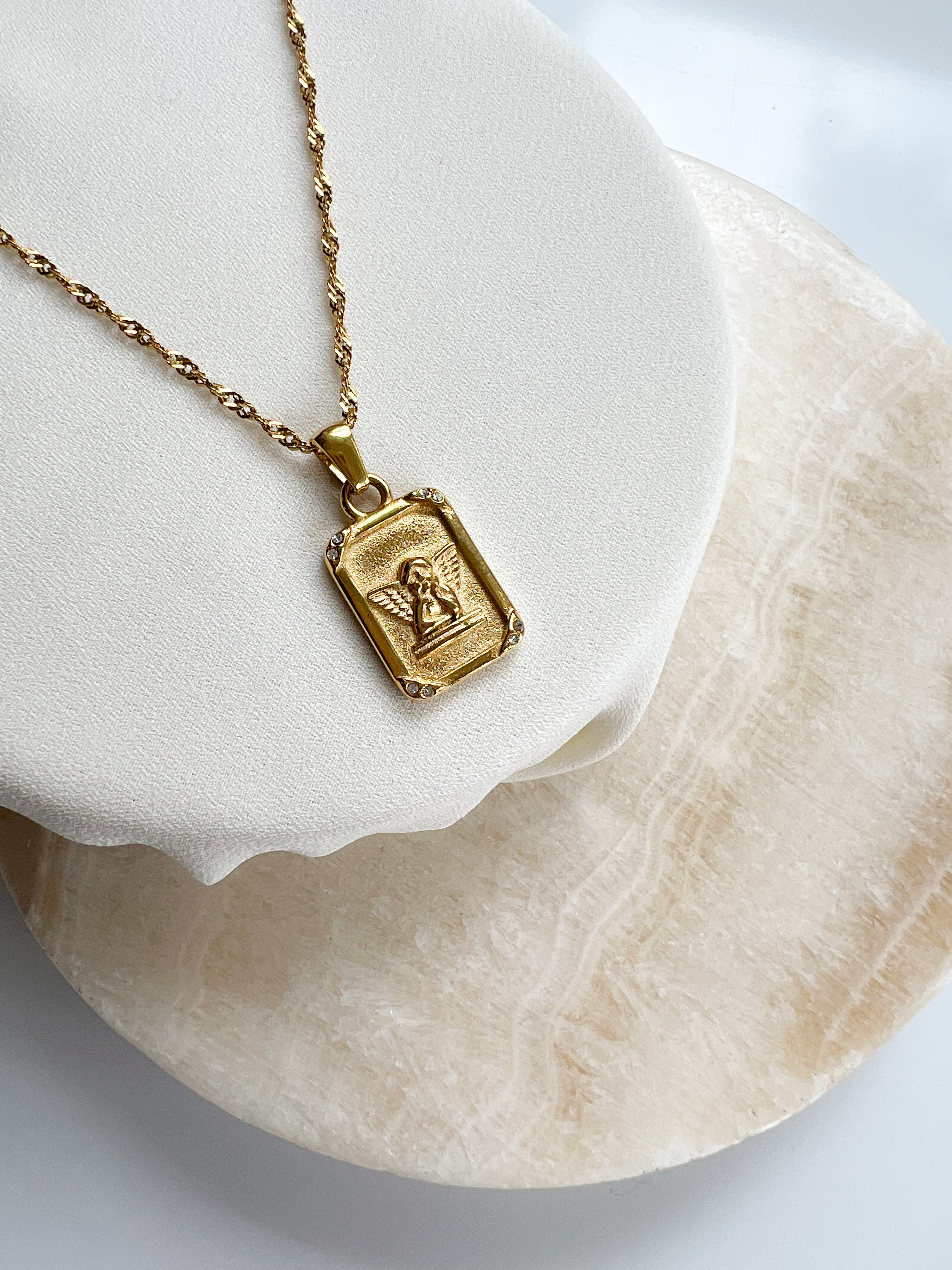 Cherub Pendant Necklace