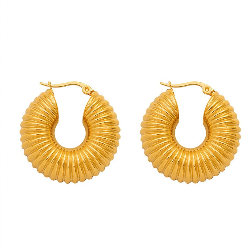 Thick Gold Earrings