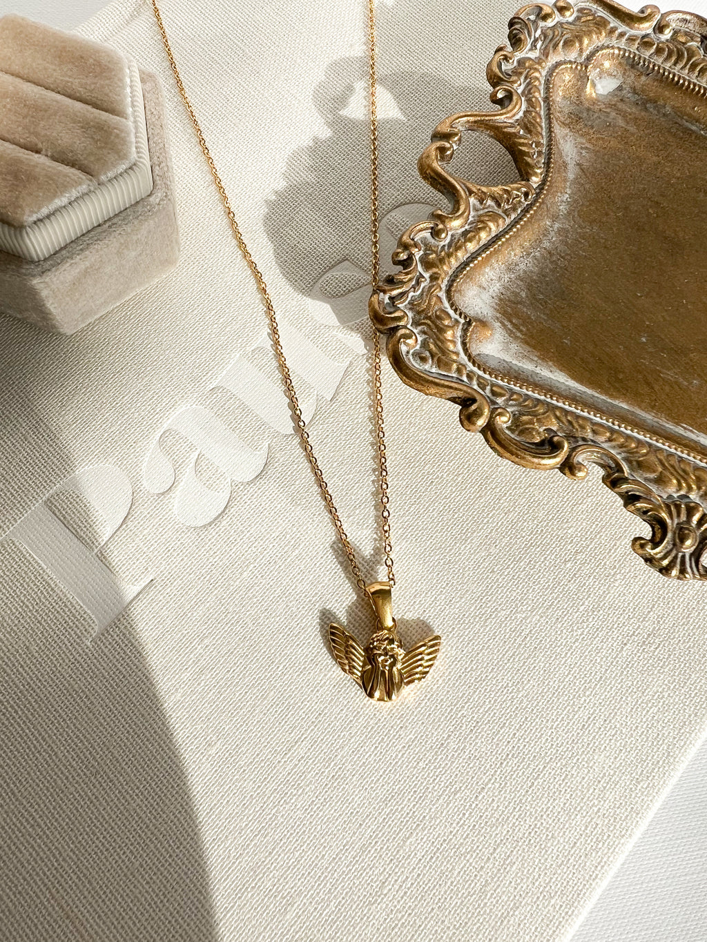 Cherub Pendant Necklace