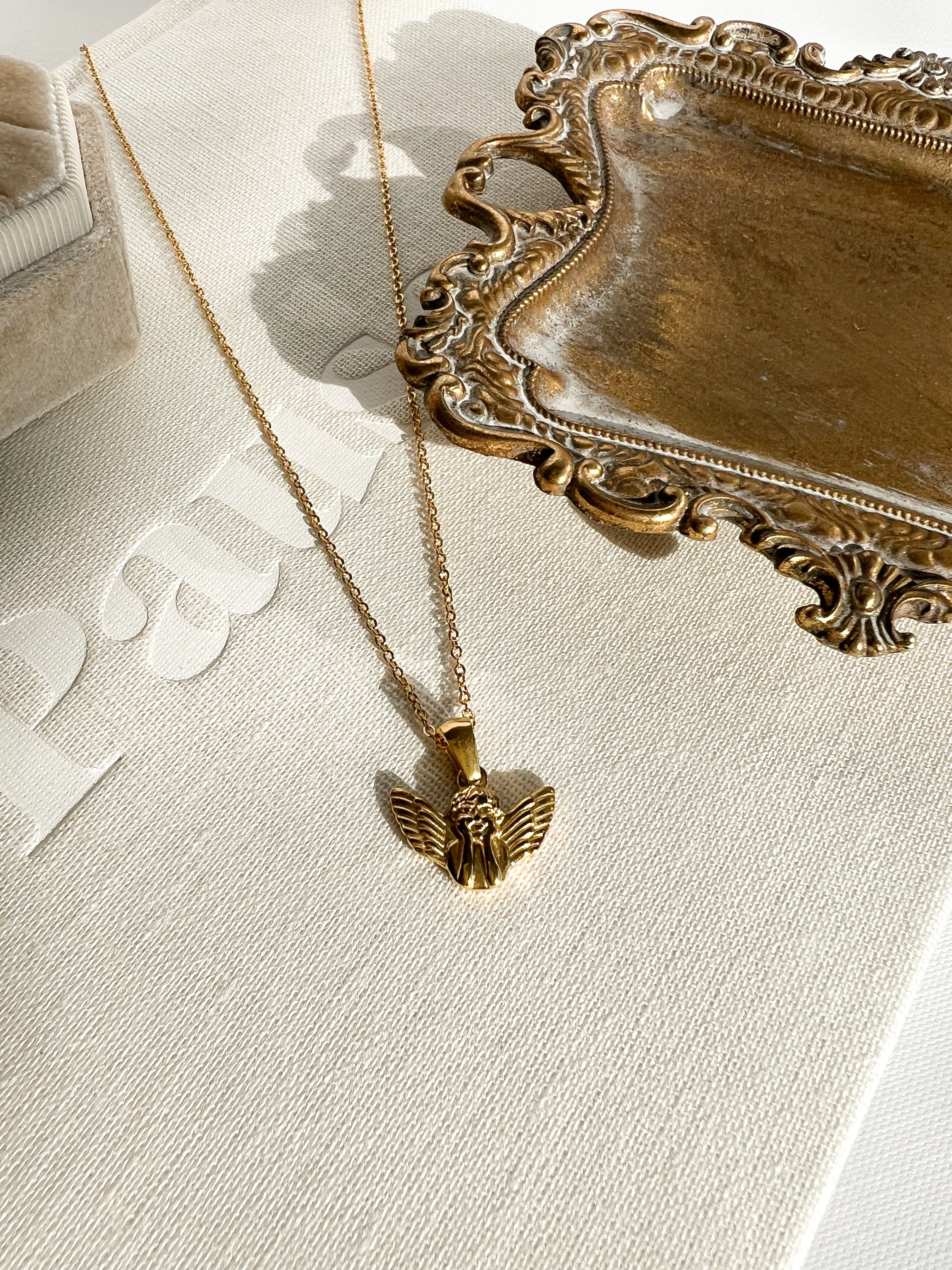 Cherub Pendant Necklace