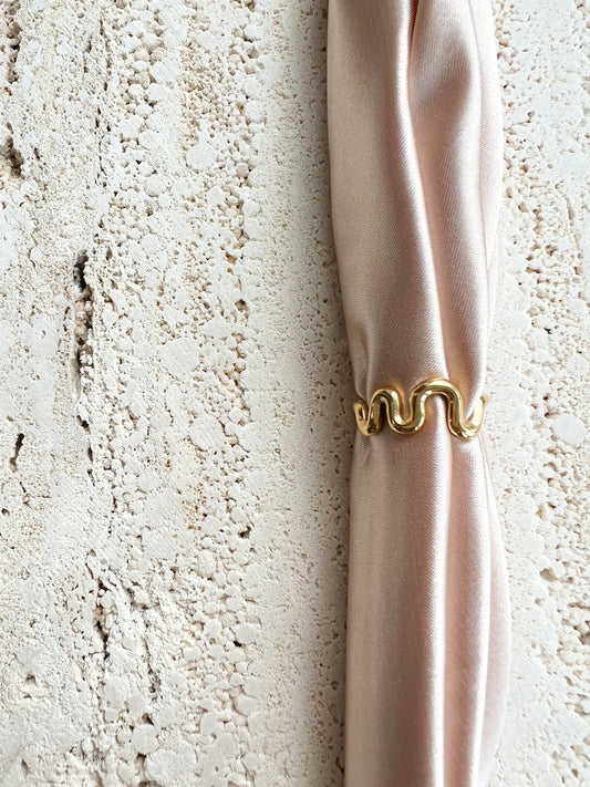 Squiggly Gold Ring