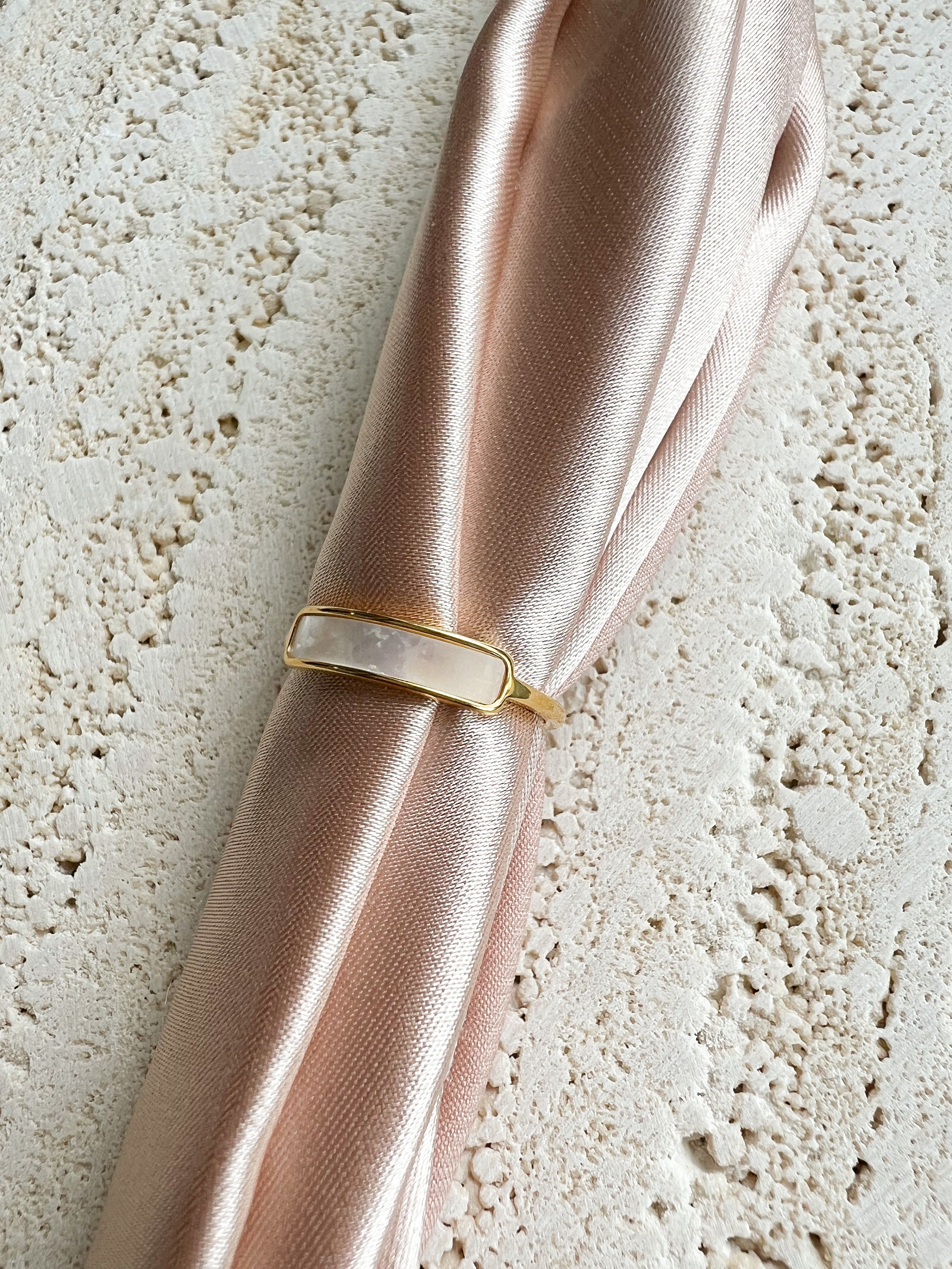 Iridescent Band Gold Ring
