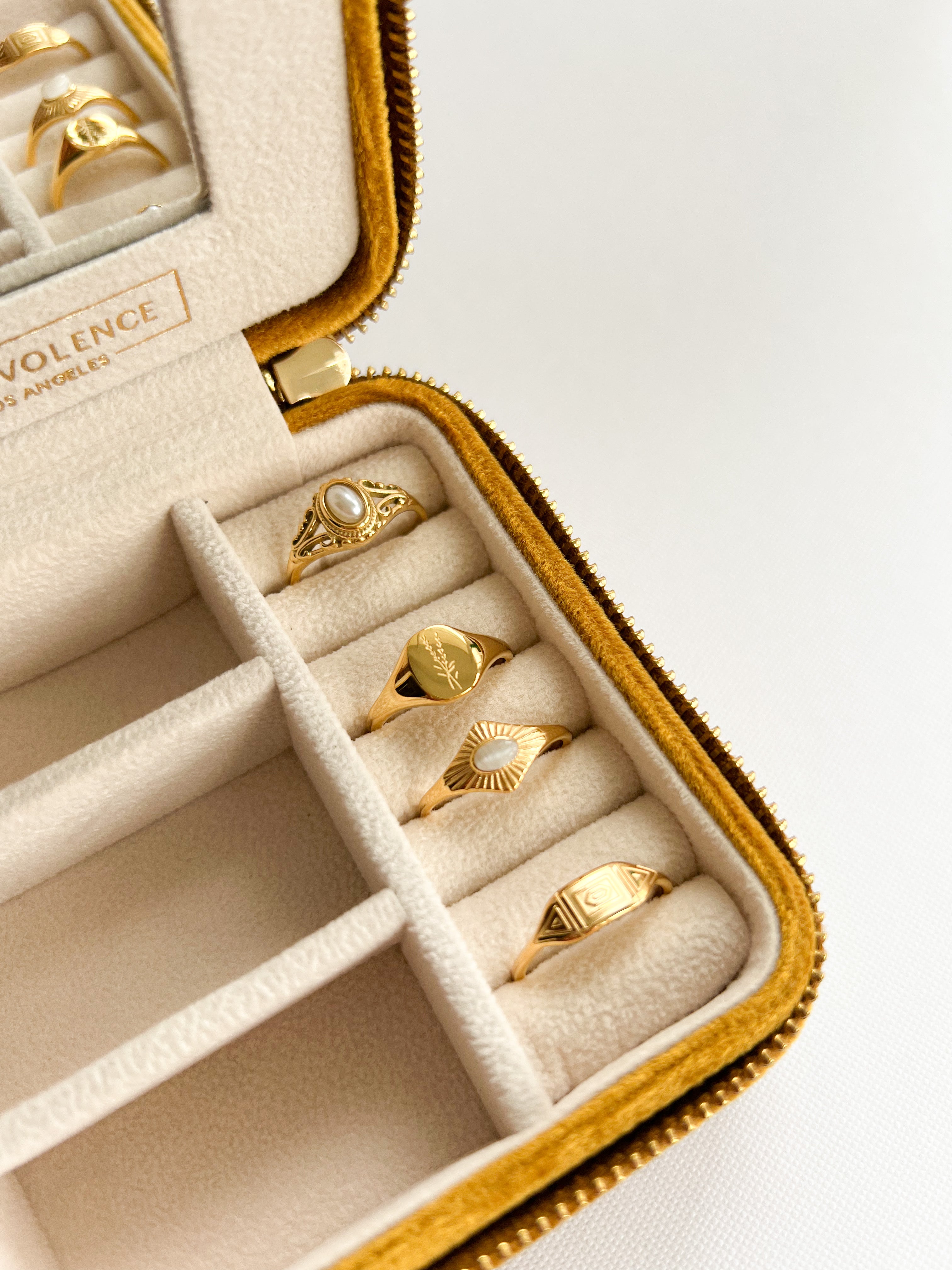 Aztec Styled Gold Ring