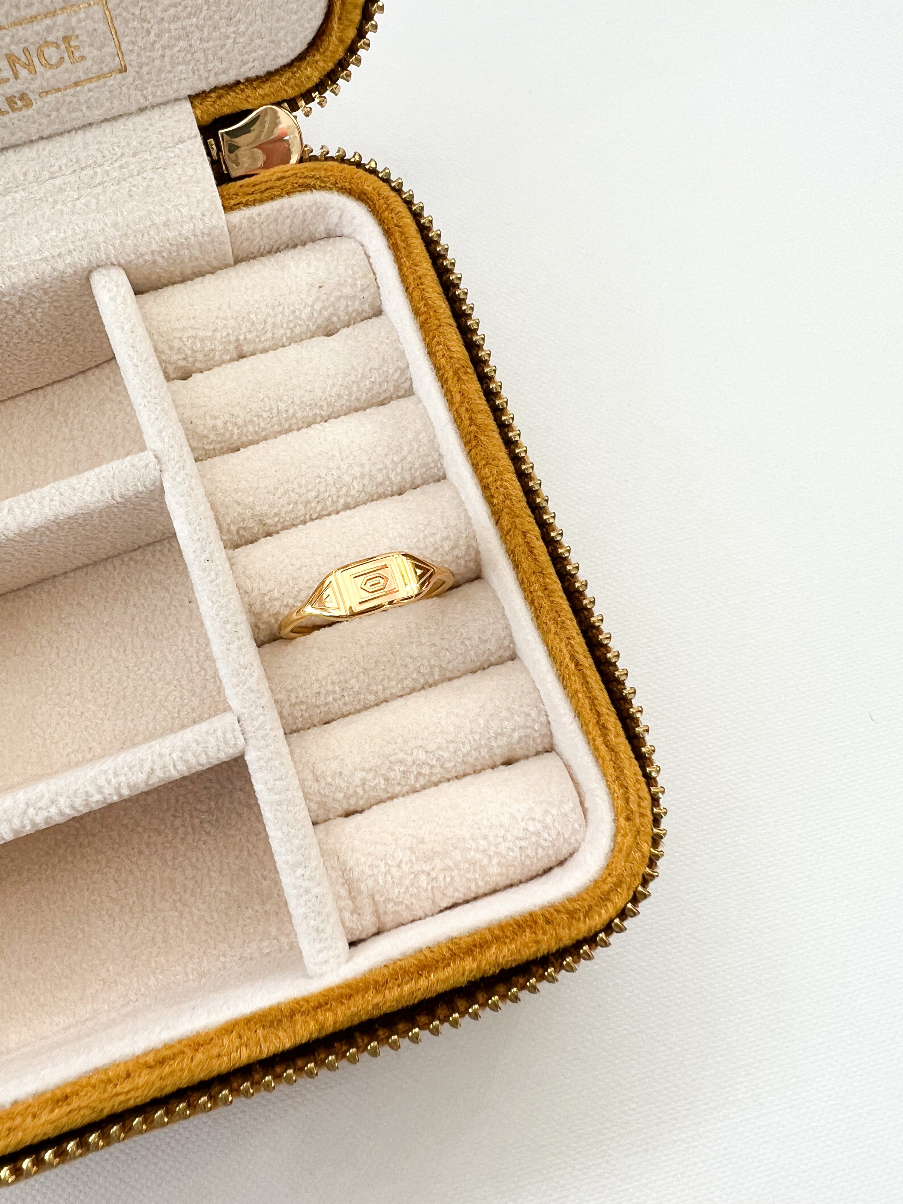 Aztec Styled Gold Ring